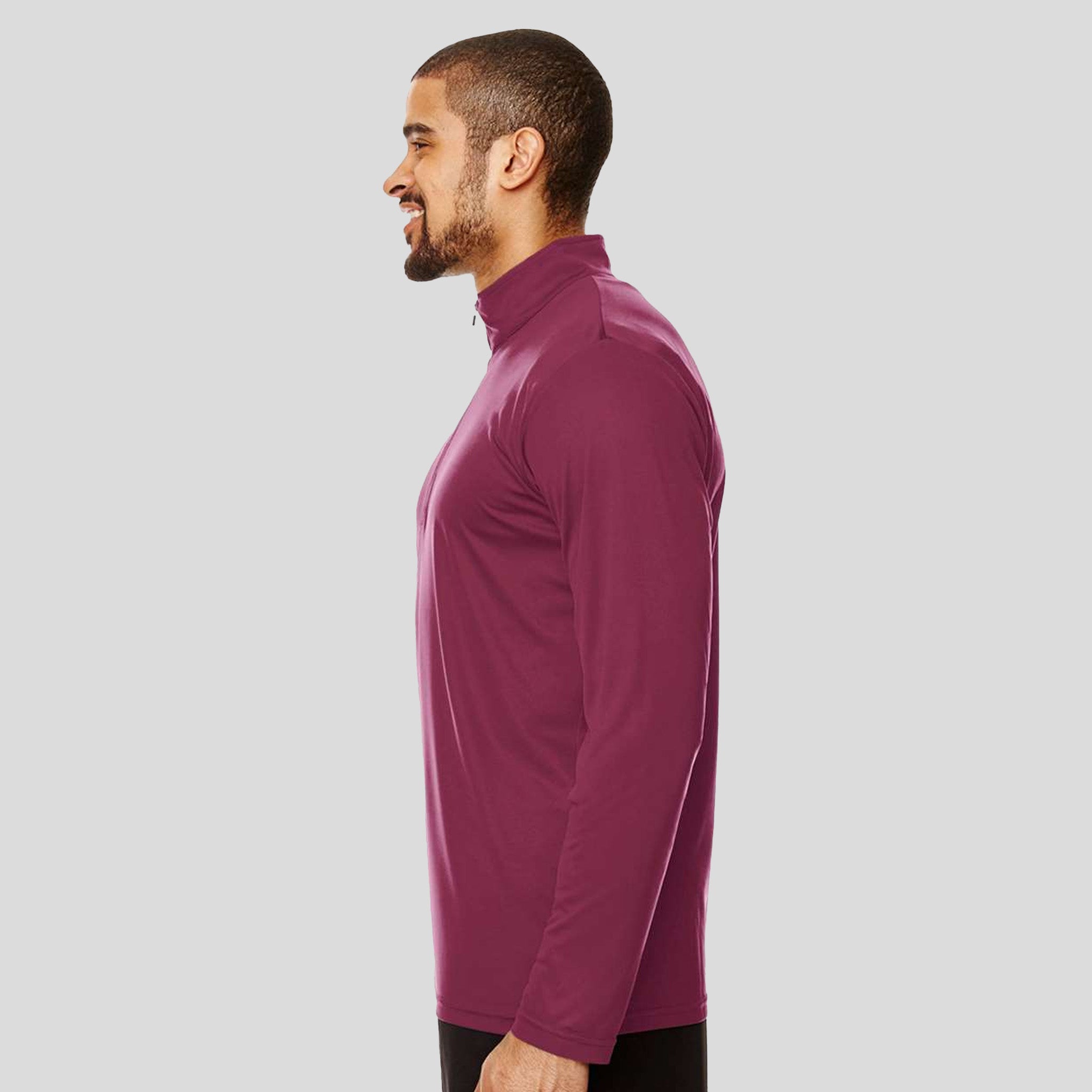 Men's Zone Performance Quarter-Zip Pullover | Sport Maroon