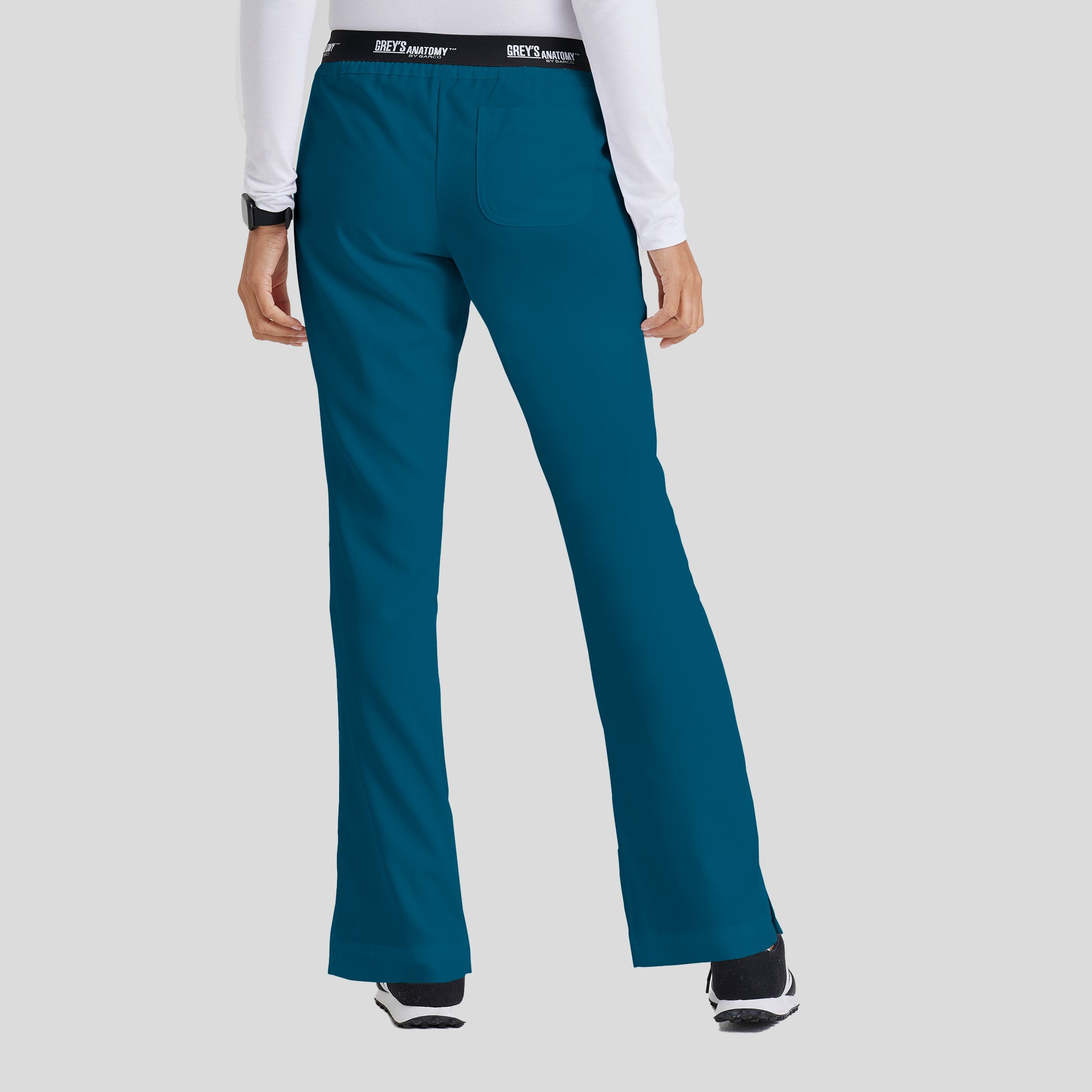 Aubrey 3-Pocket Low-Rise Flared Leg Scrub Pant | Bahama