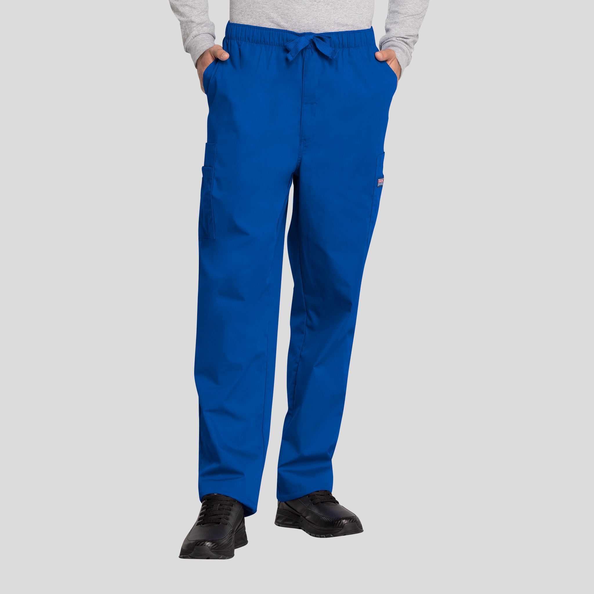 Men's Drawstring Cargo Scrub Pant | Royal