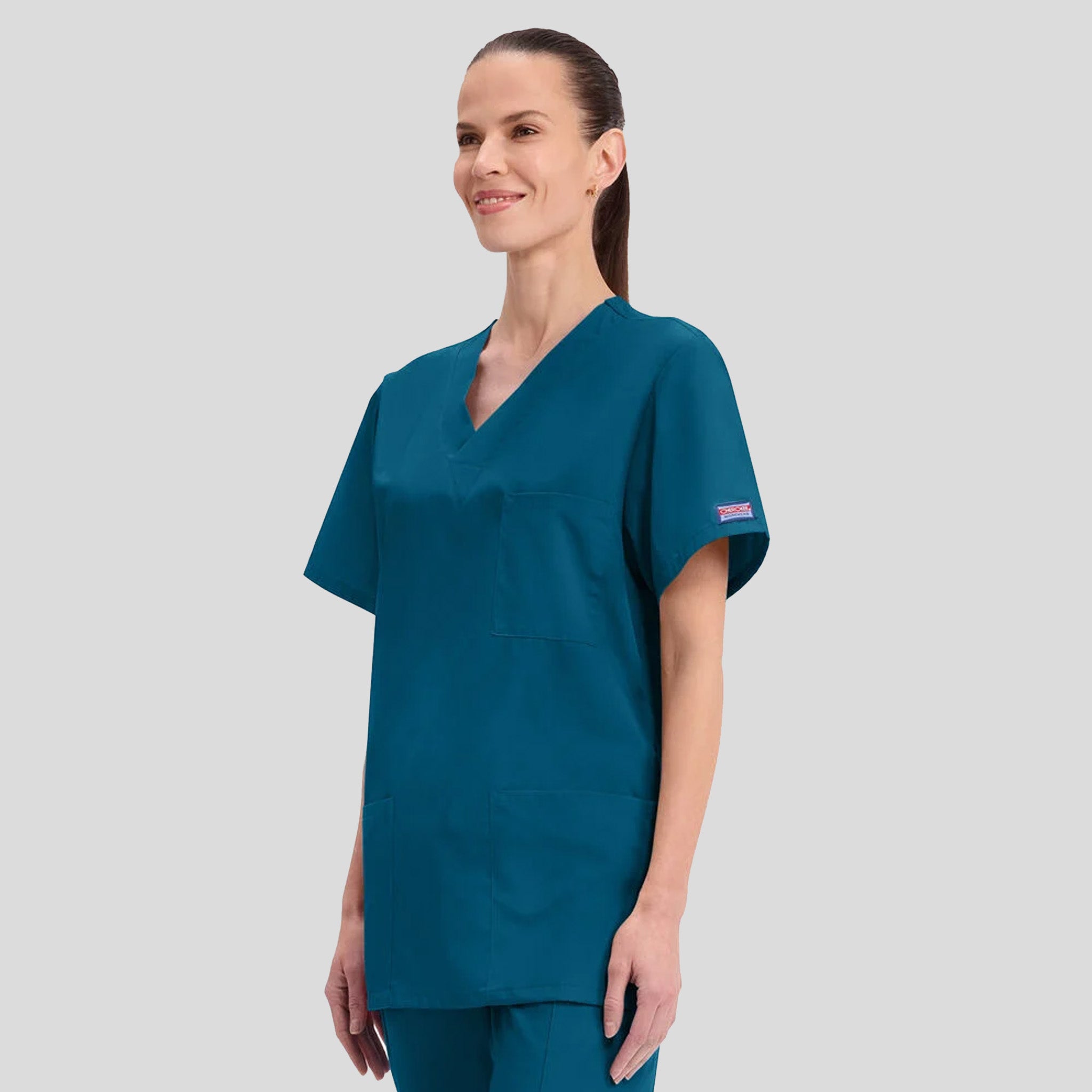 Unisex V-Neck 3 Pocket | Caribbean