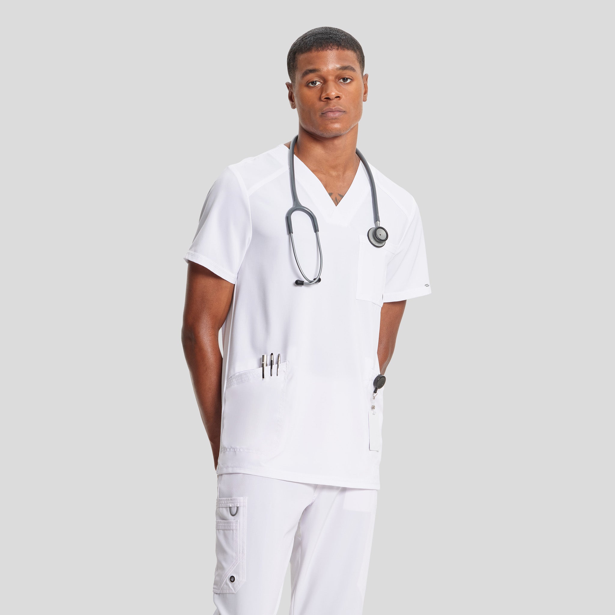 Men's V-Neck | White