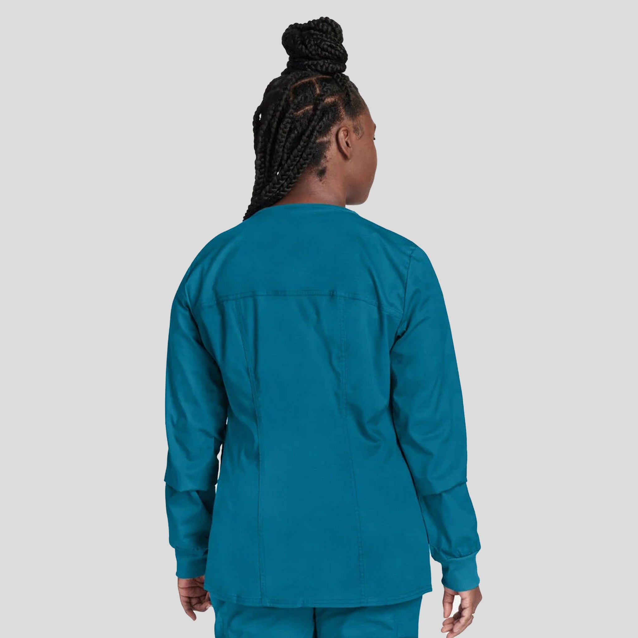 Women's Zip Front Warm Up | Caribbean