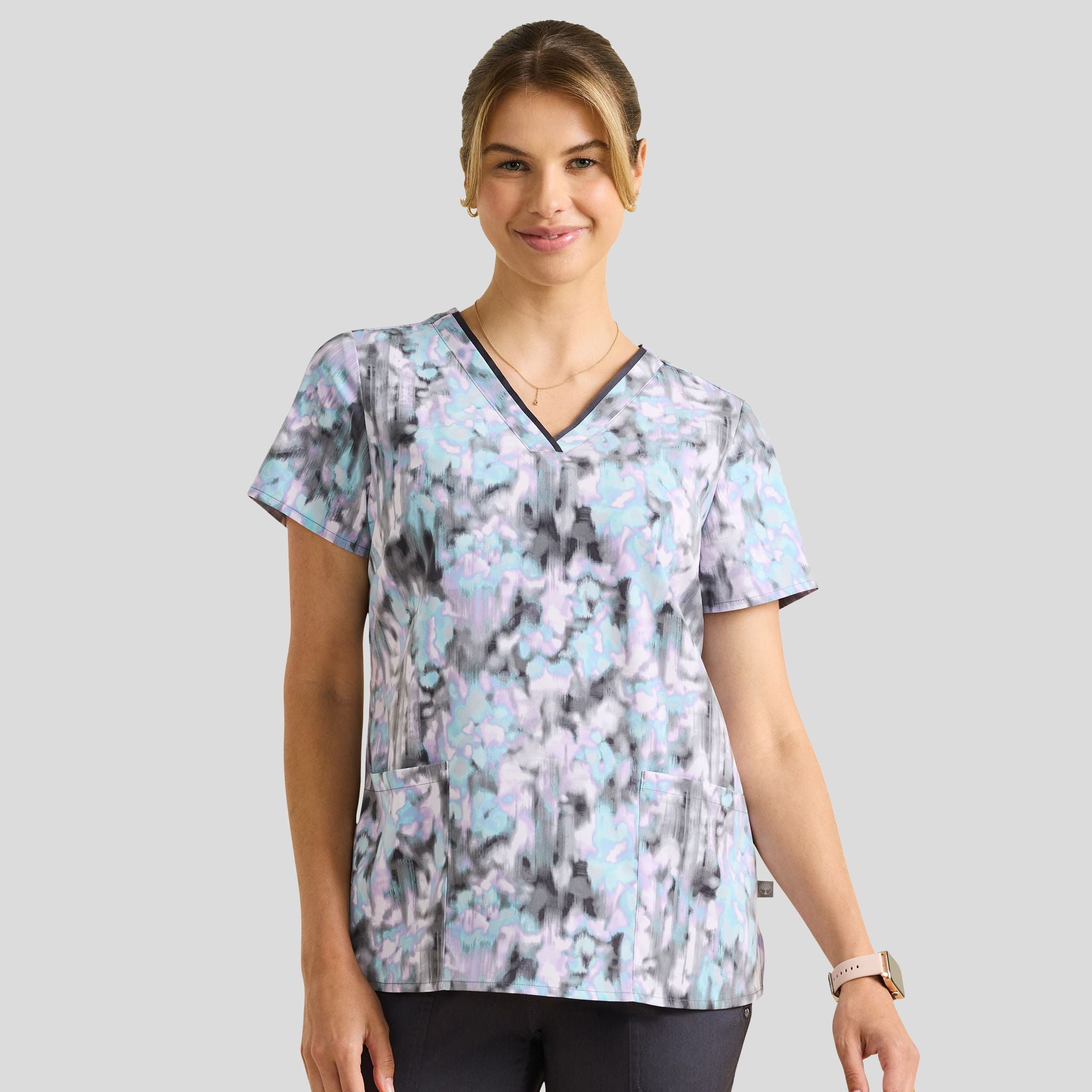 Amanda Color Flow Print Top | CLFW