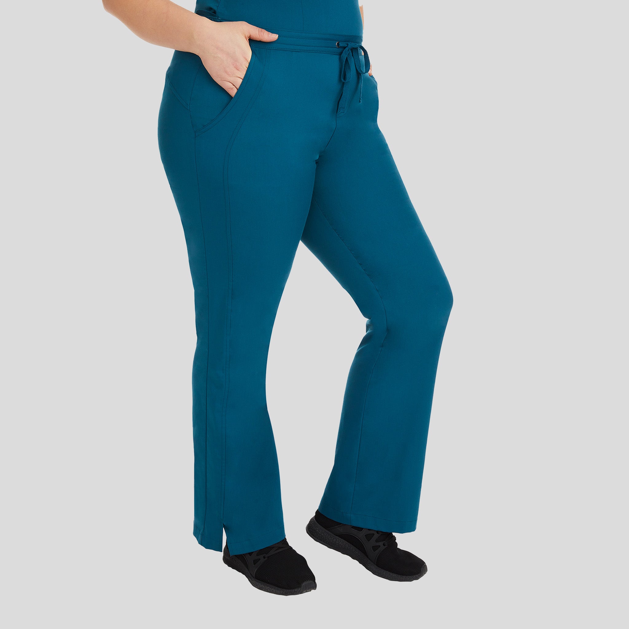 Taylor Elastic Waist Drawstring Scrub Pant | Caribbean
