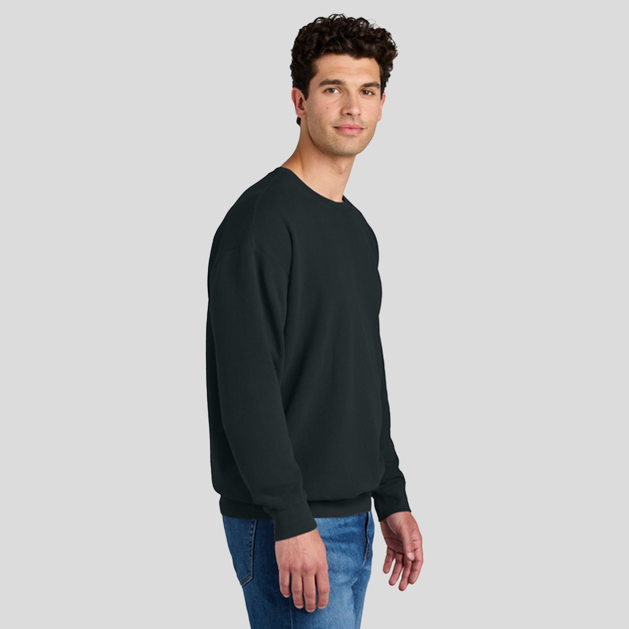 Lightweight Crewneck Sweatshirt | Black