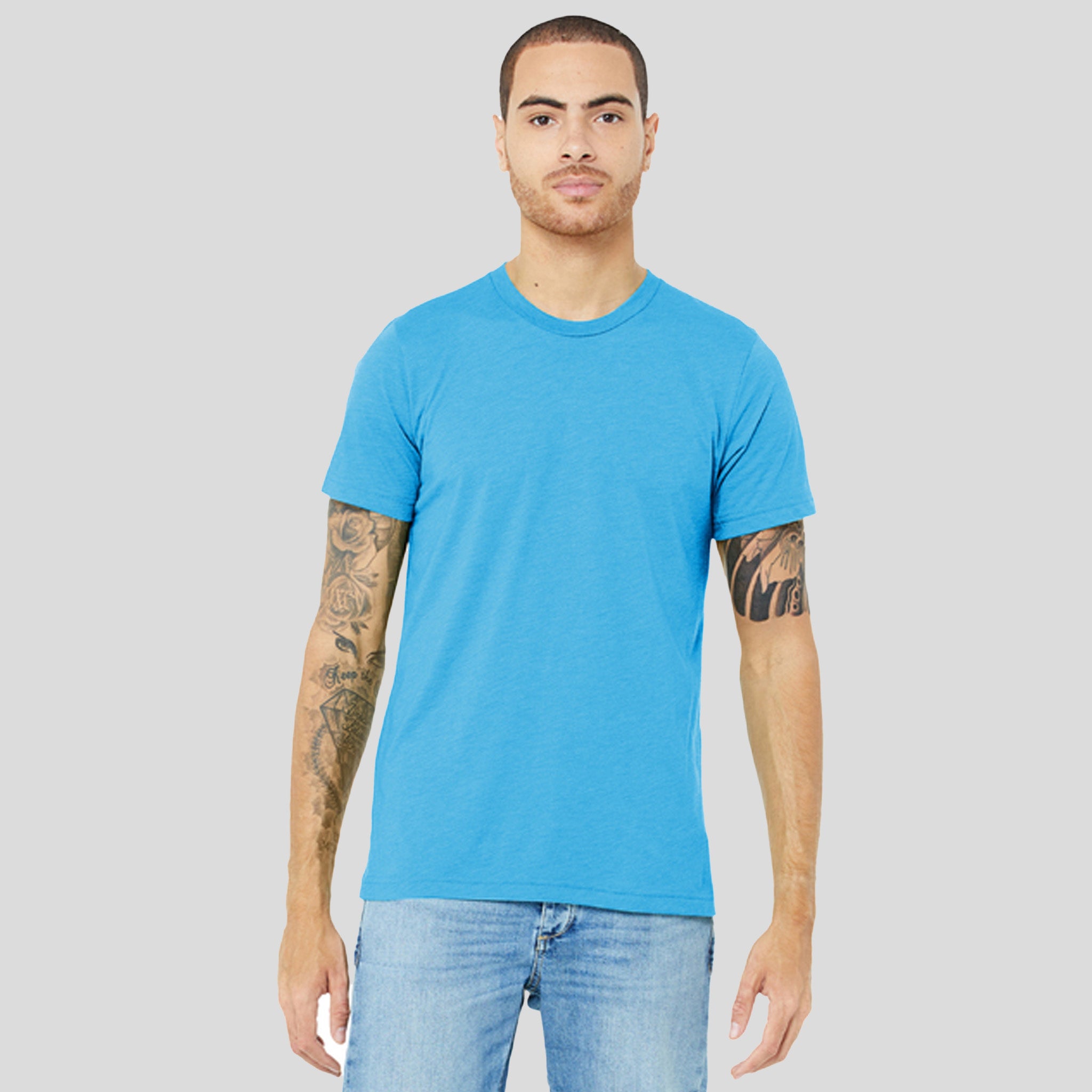 Unisex Triblend Short Sleeve Tee | Aqua Triblend