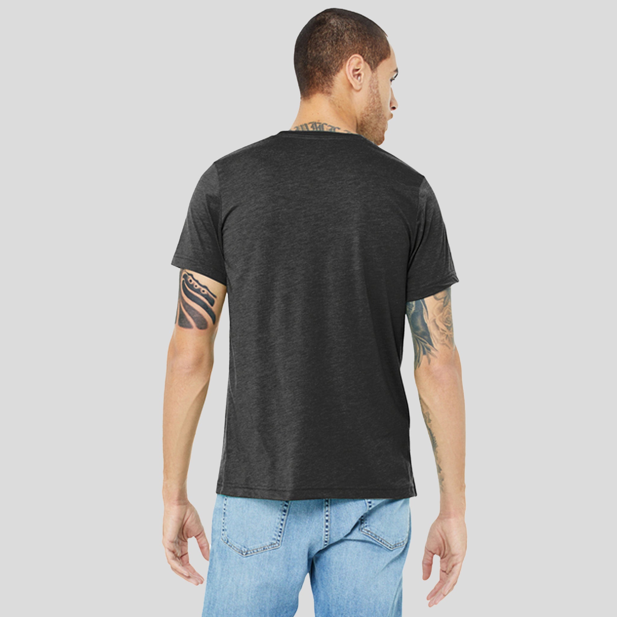 Unisex Triblend Short Sleeve Tee | Charcoal-Black Triblend