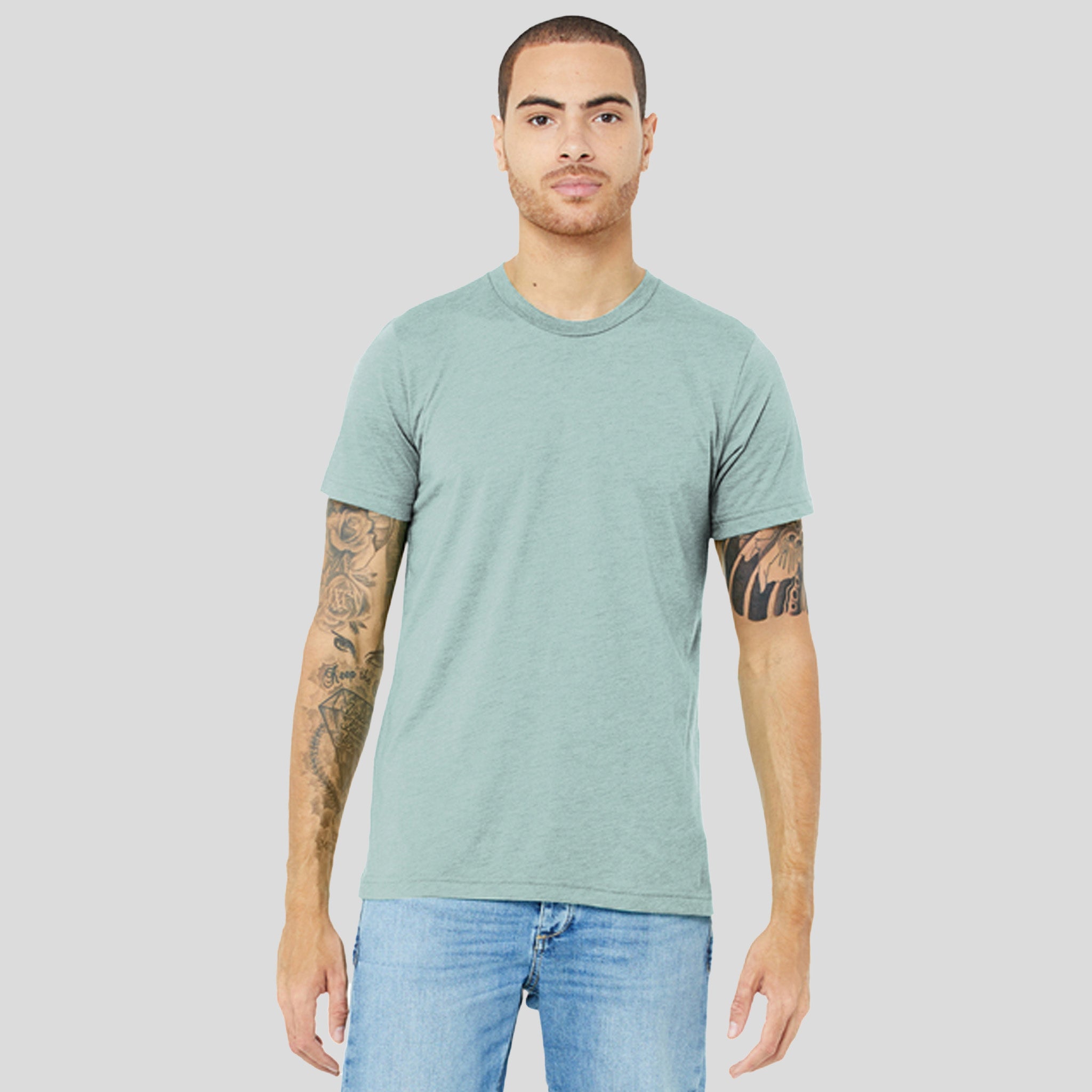 Unisex Triblend Short Sleeve Tee | Dusty Blue Triblend