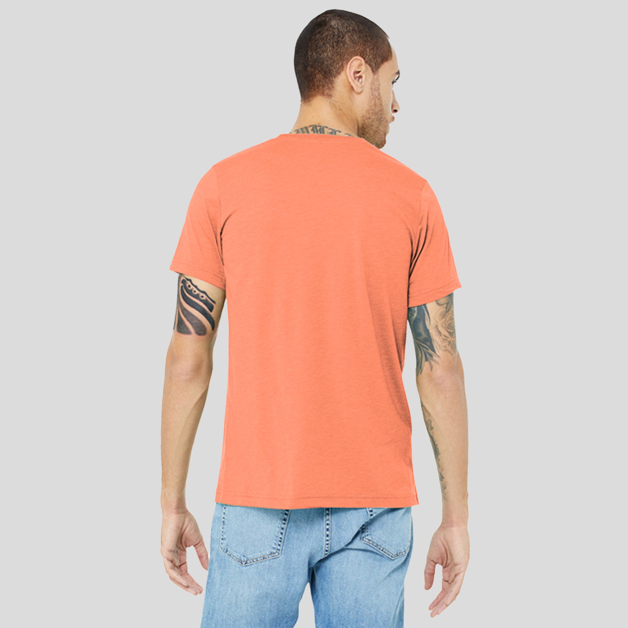 Unisex Triblend Short Sleeve Tee | Orange Triblend