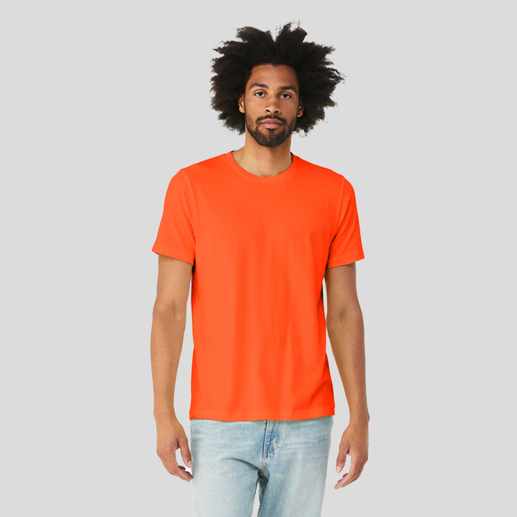 Unisex Triblend Short Sleeve Tee | Solid Orange Triblend