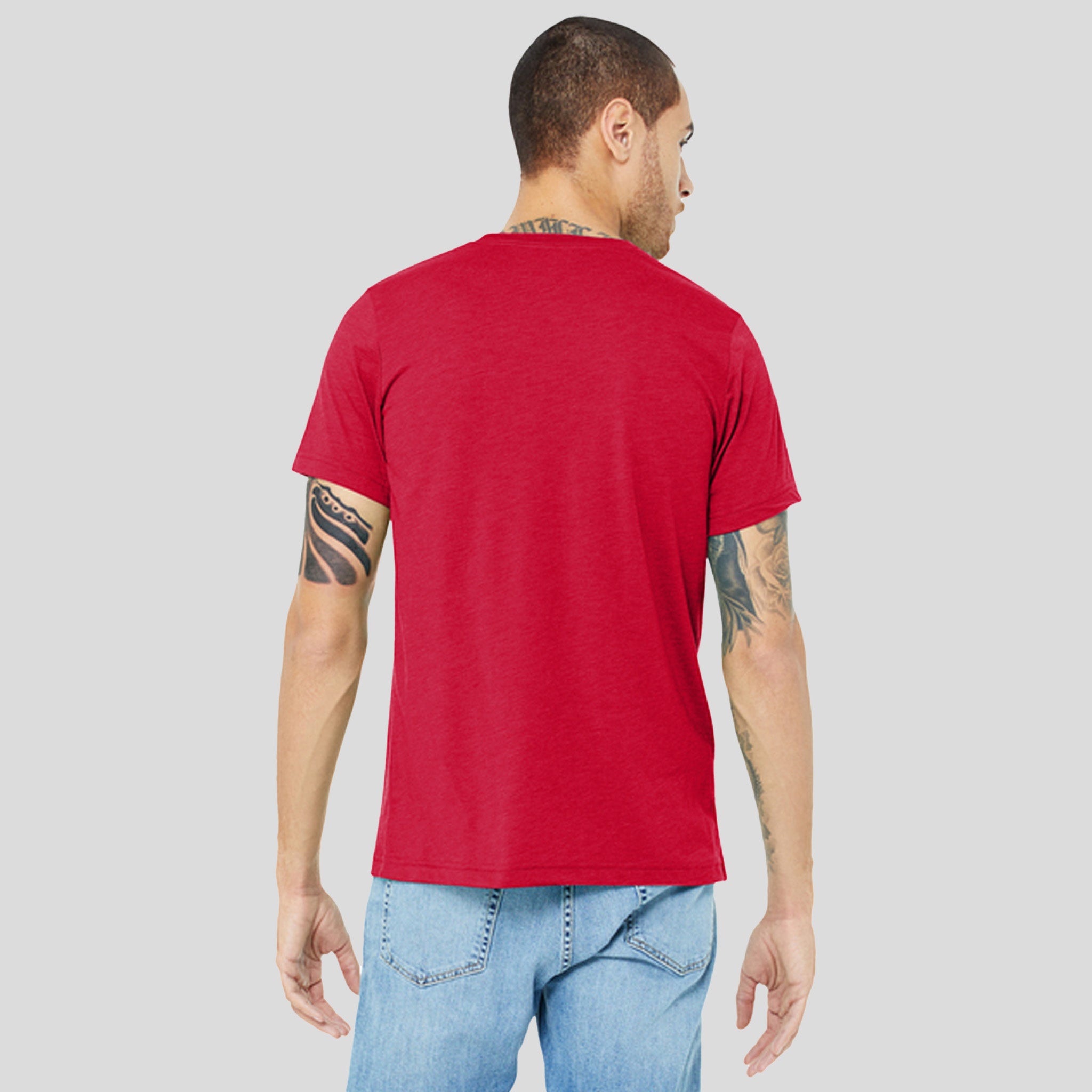 Unisex Triblend Short Sleeve Tee | Solid Red Triblend