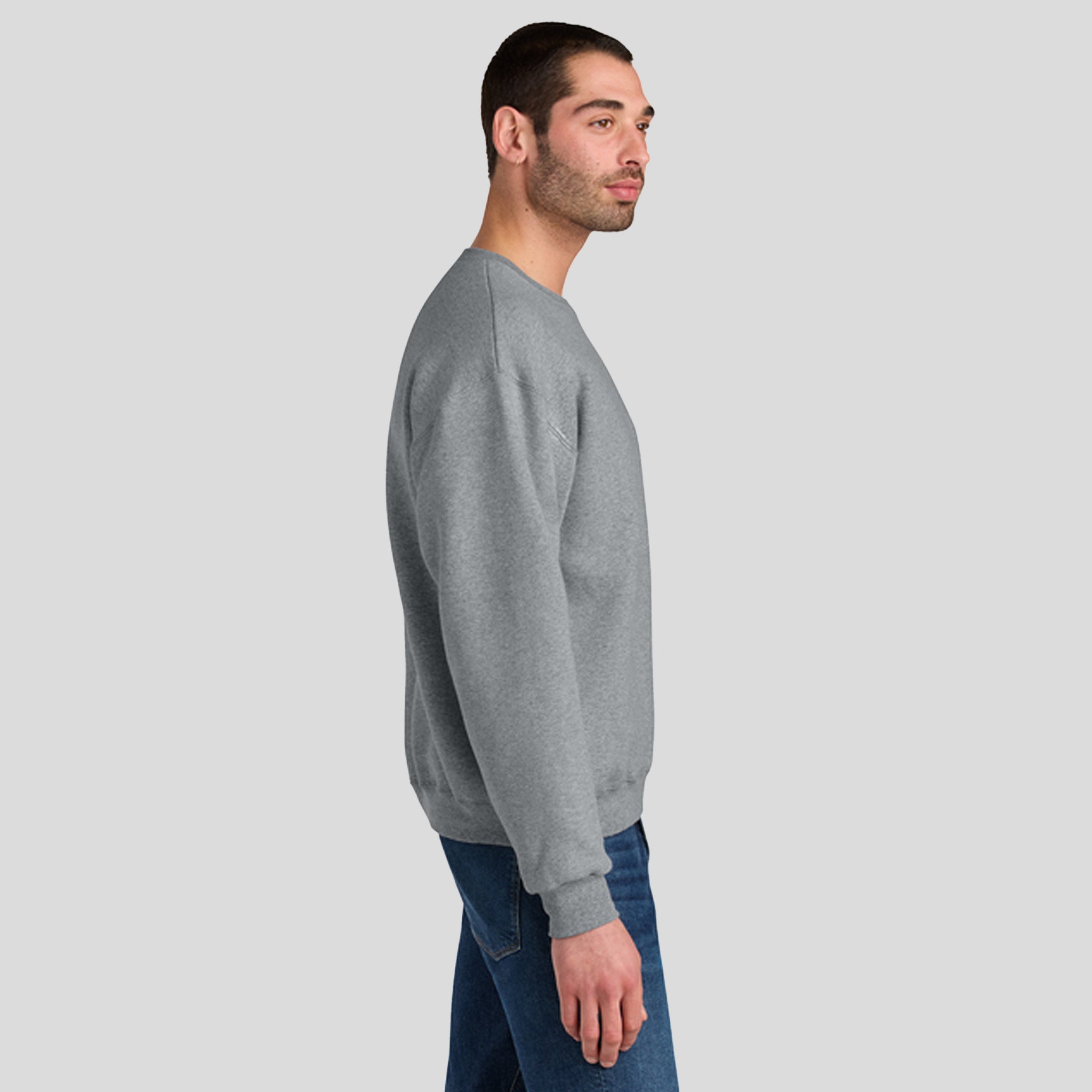 Ruggedâ„¢ Unisex Crewneck Sweatshirt | Athletic Heather