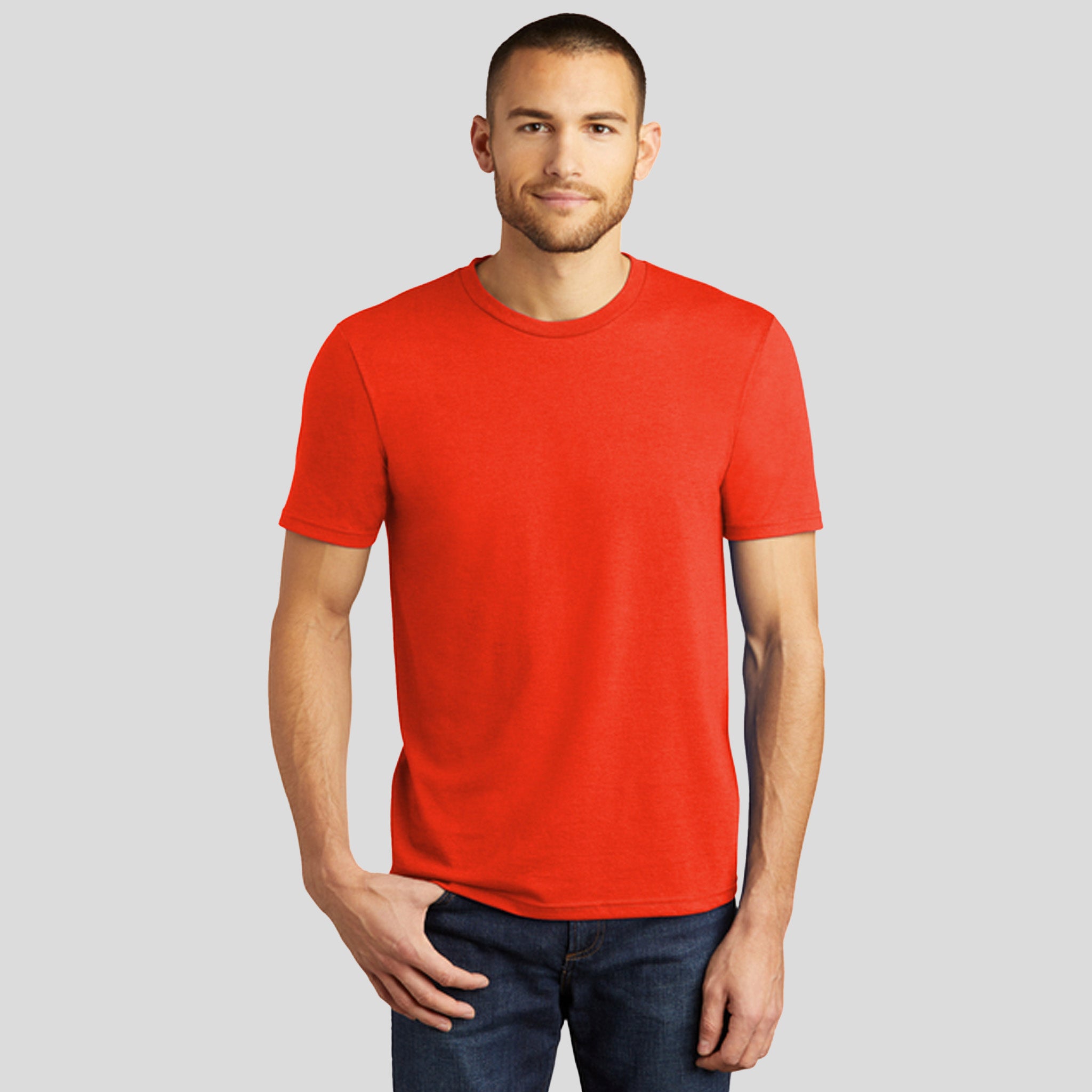 Perfect Triยฎ Tee | Deep Orange Heather