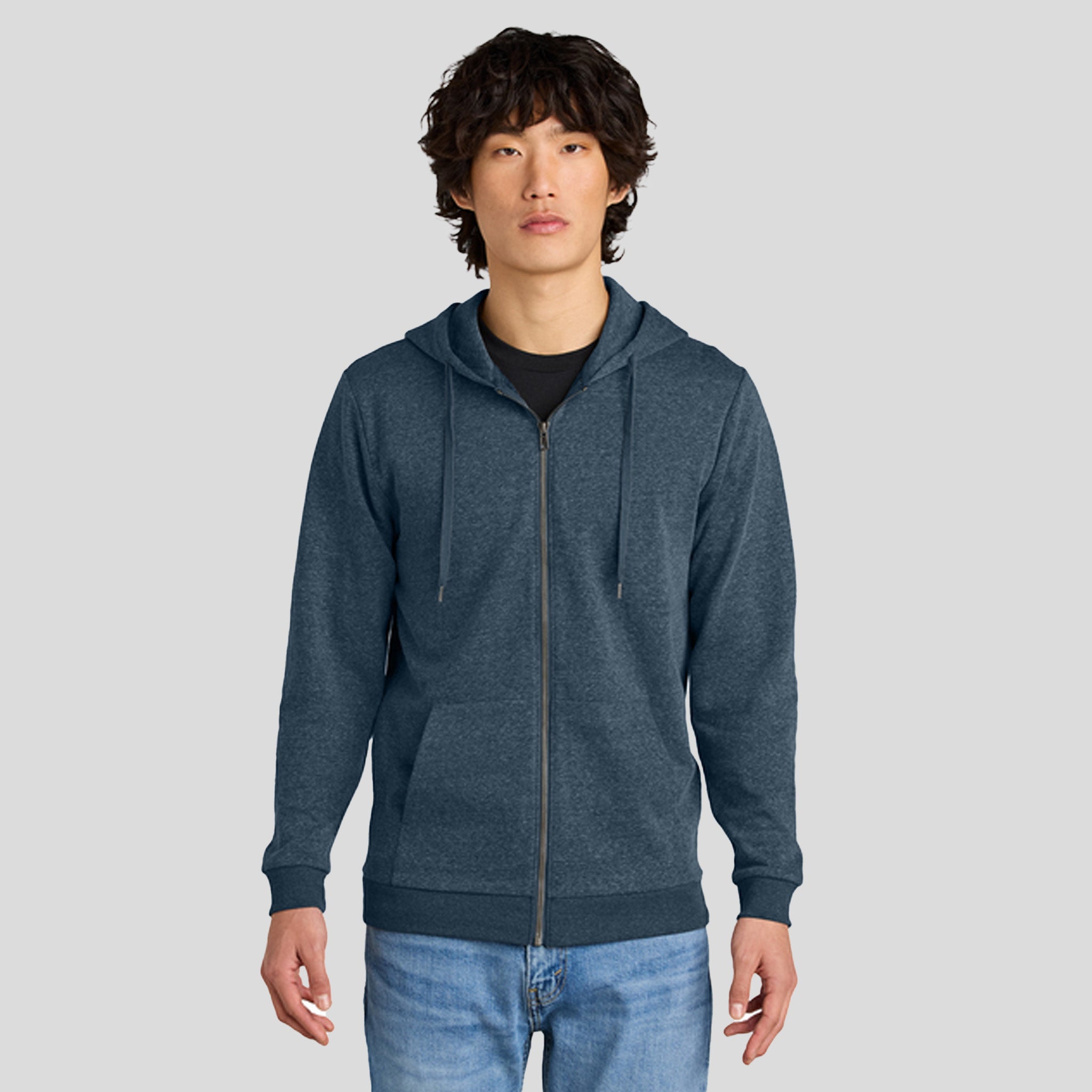 Perfect Triยฎ Fleece Full-Zip Hoodie | Navy Frost