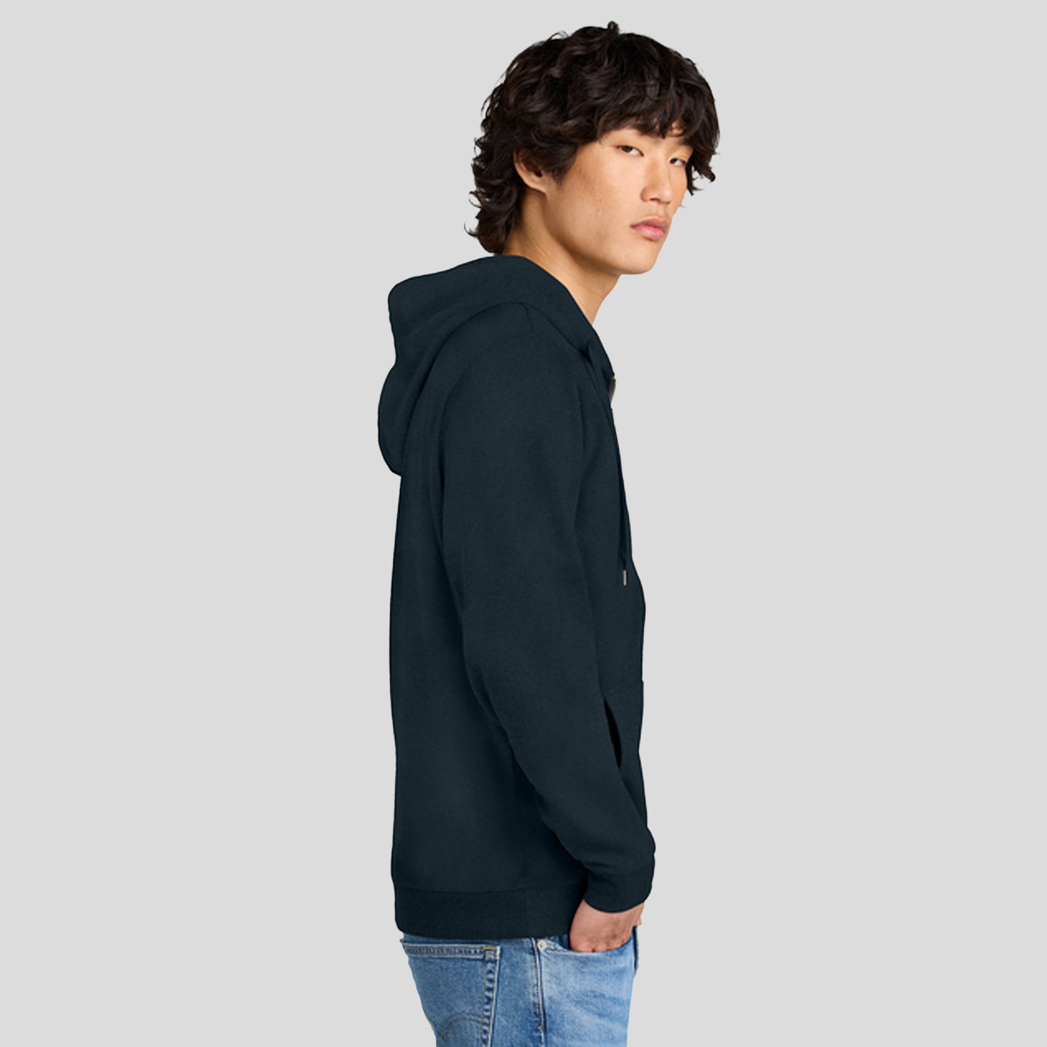 Perfect Triยฎ Fleece Full-Zip Hoodie | New Navy
