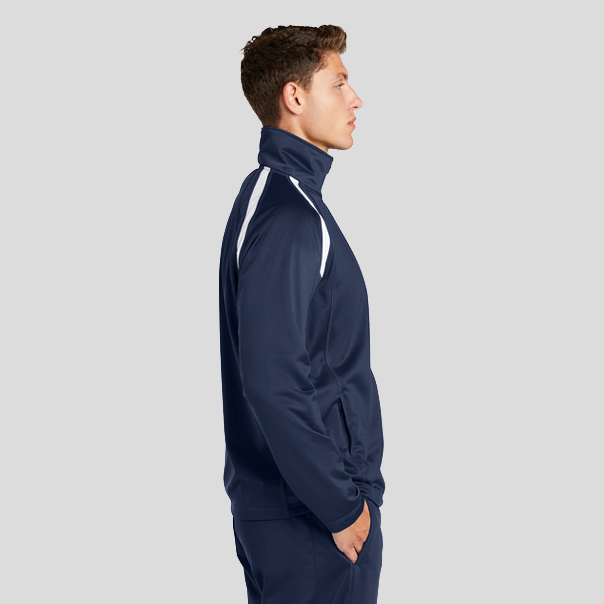 Tricot Track Jacket | True Navy/White