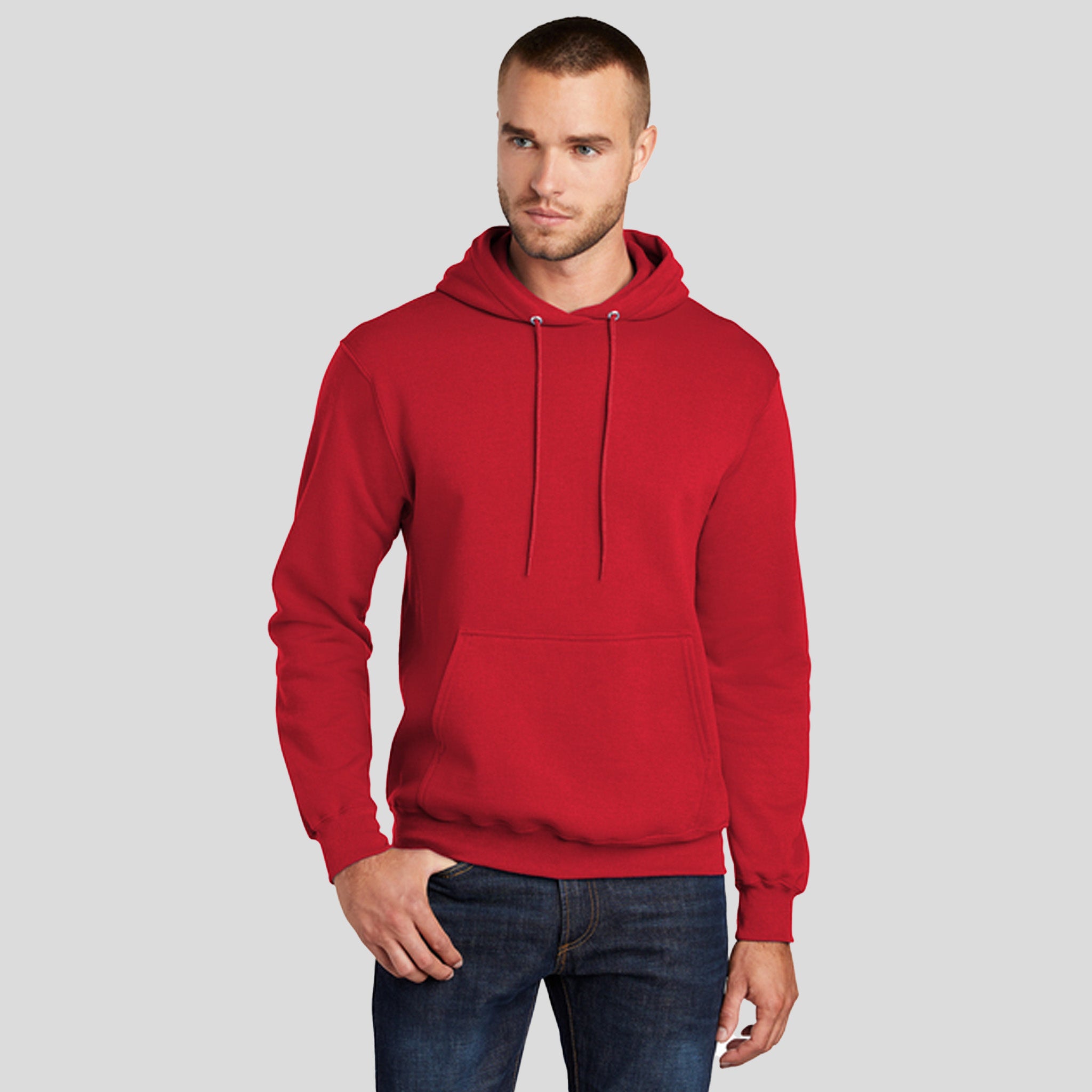 Tall Core Fleece Pullover Hooded Sweatshirt | Red