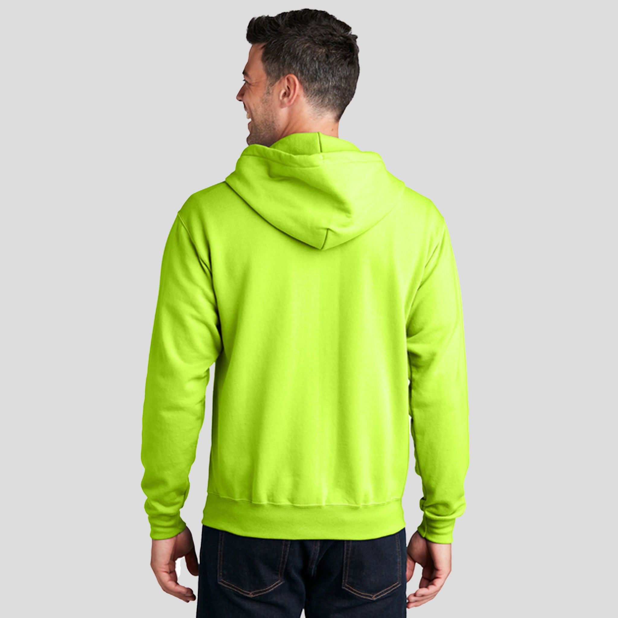 Core Fleece Full-Zip Hooded Sweatshirt | Neon Yellow