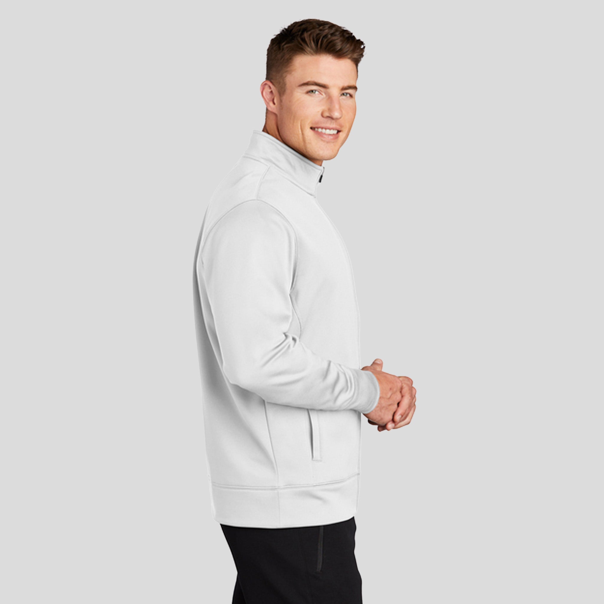 Sport-Wickยฎ Fleece Full-Zip Jacket | White