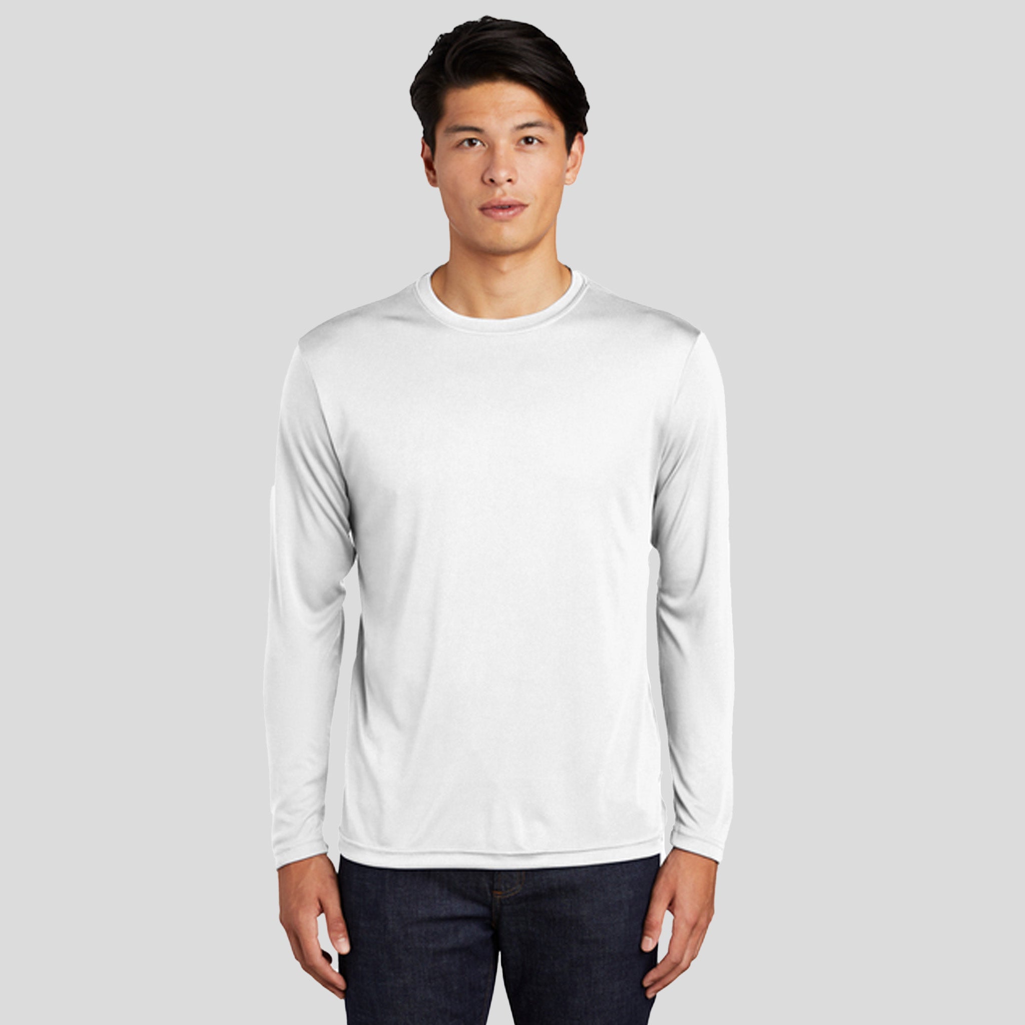 Tall Long Sleeve PosiCharge® Competitor™ Tee | White