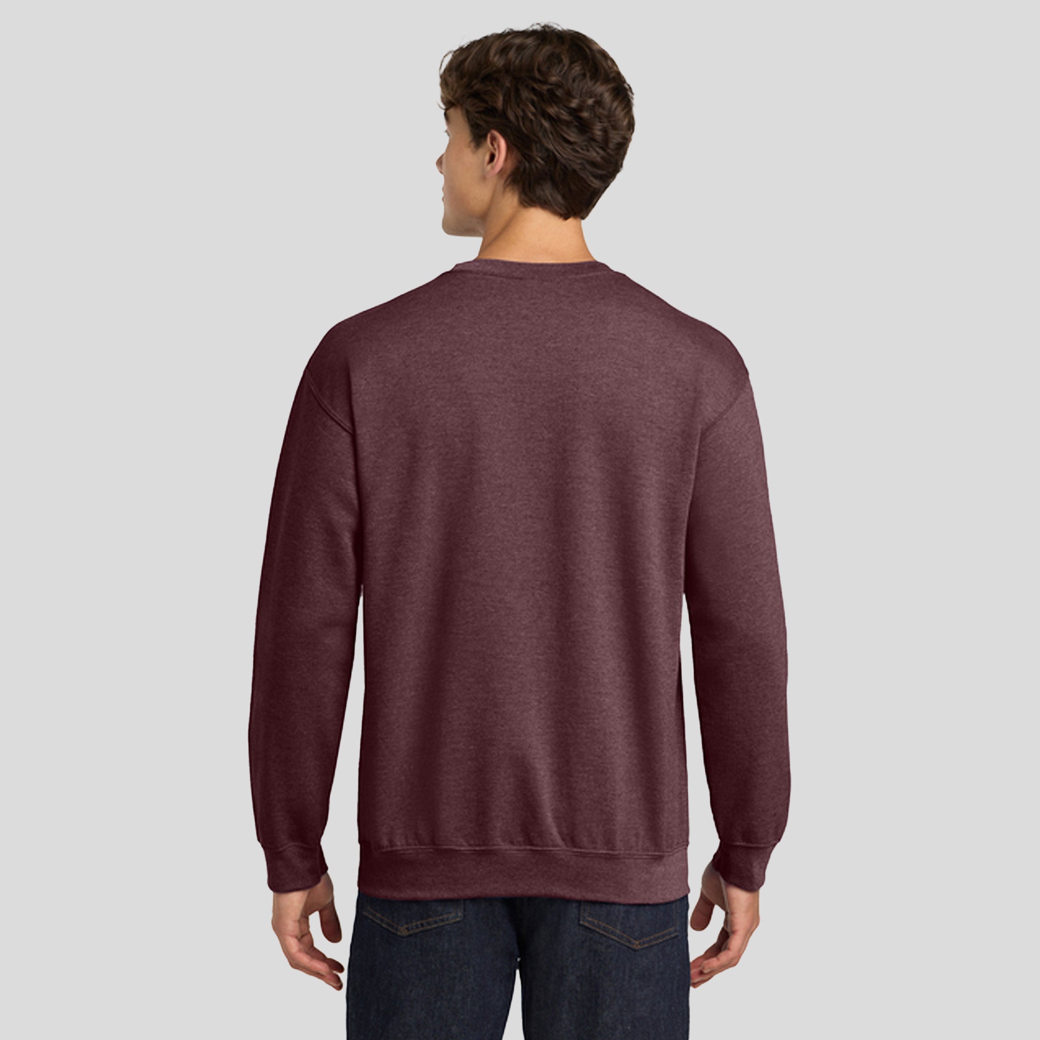 Heavy Blendβ’ Crewneck Sweatshirt | Heather Dark Maroon