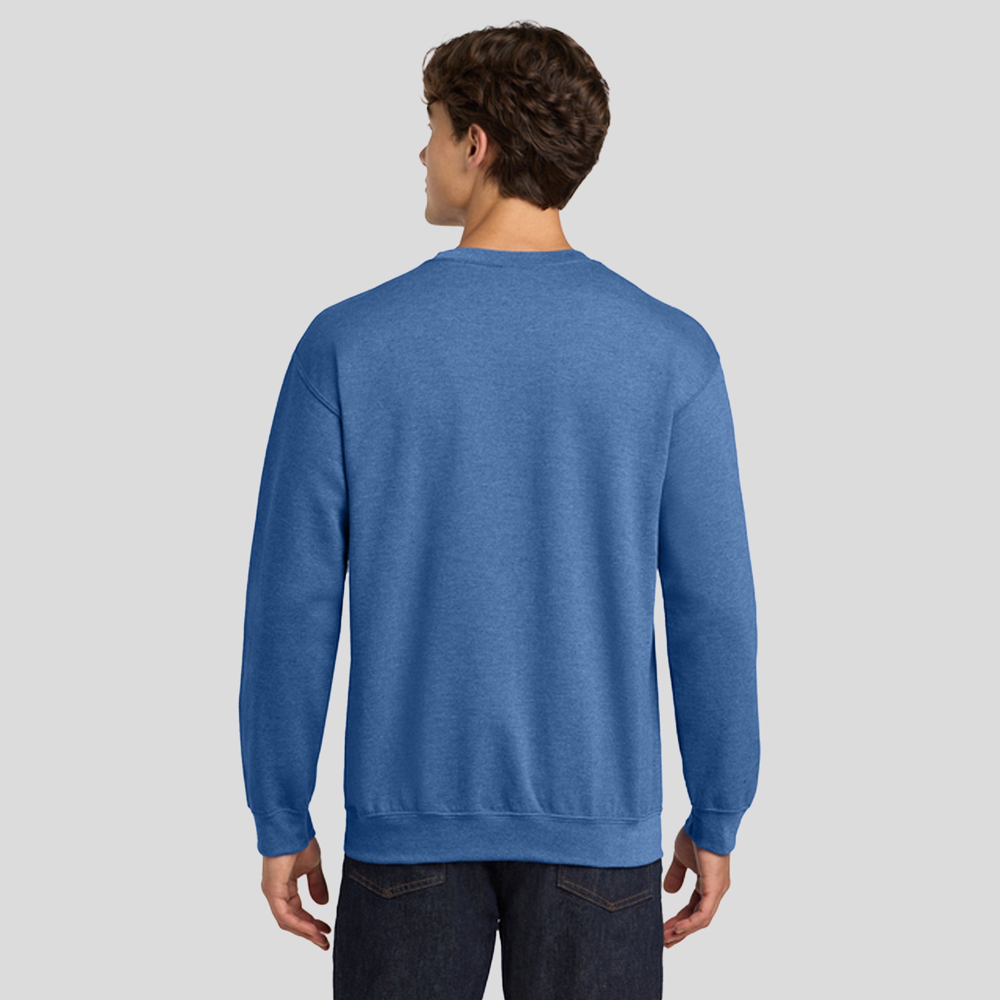 Heavy Blendβ’ Crewneck Sweatshirt | Heather Deep Royal
