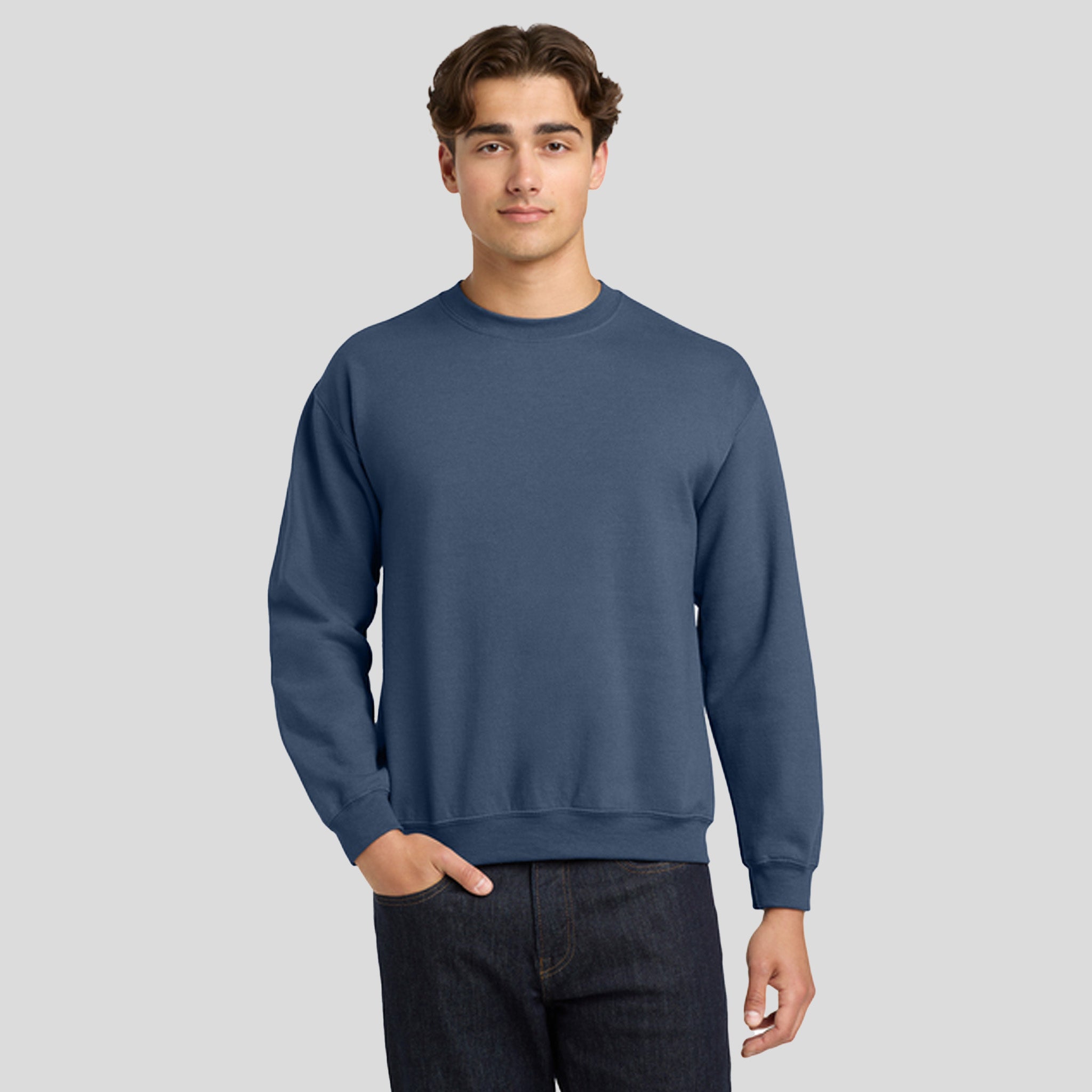 Heavy Blendβ’ Crewneck Sweatshirt | Indigo Blue