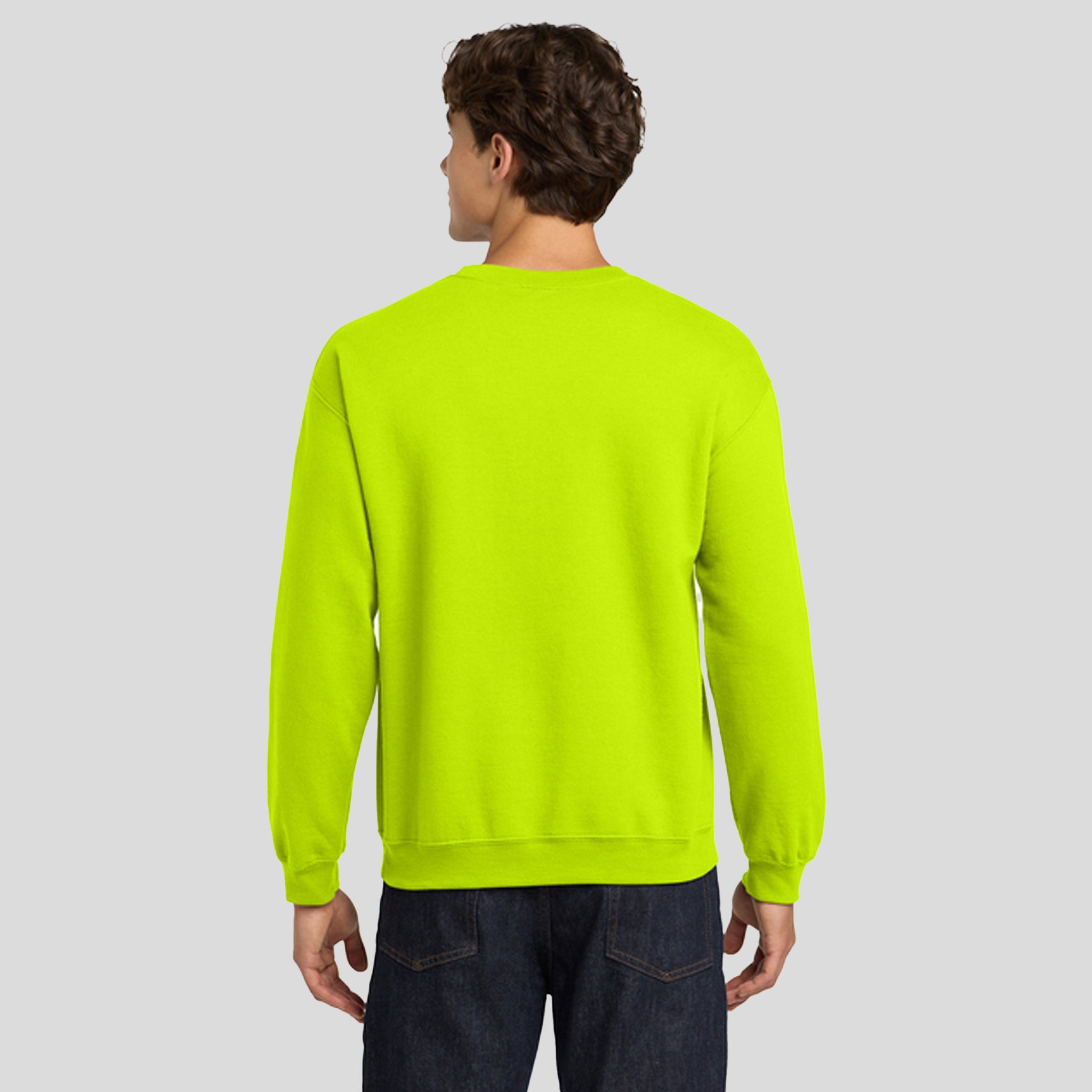 Heavy Blendβ’ Crewneck Sweatshirt | Safety Green