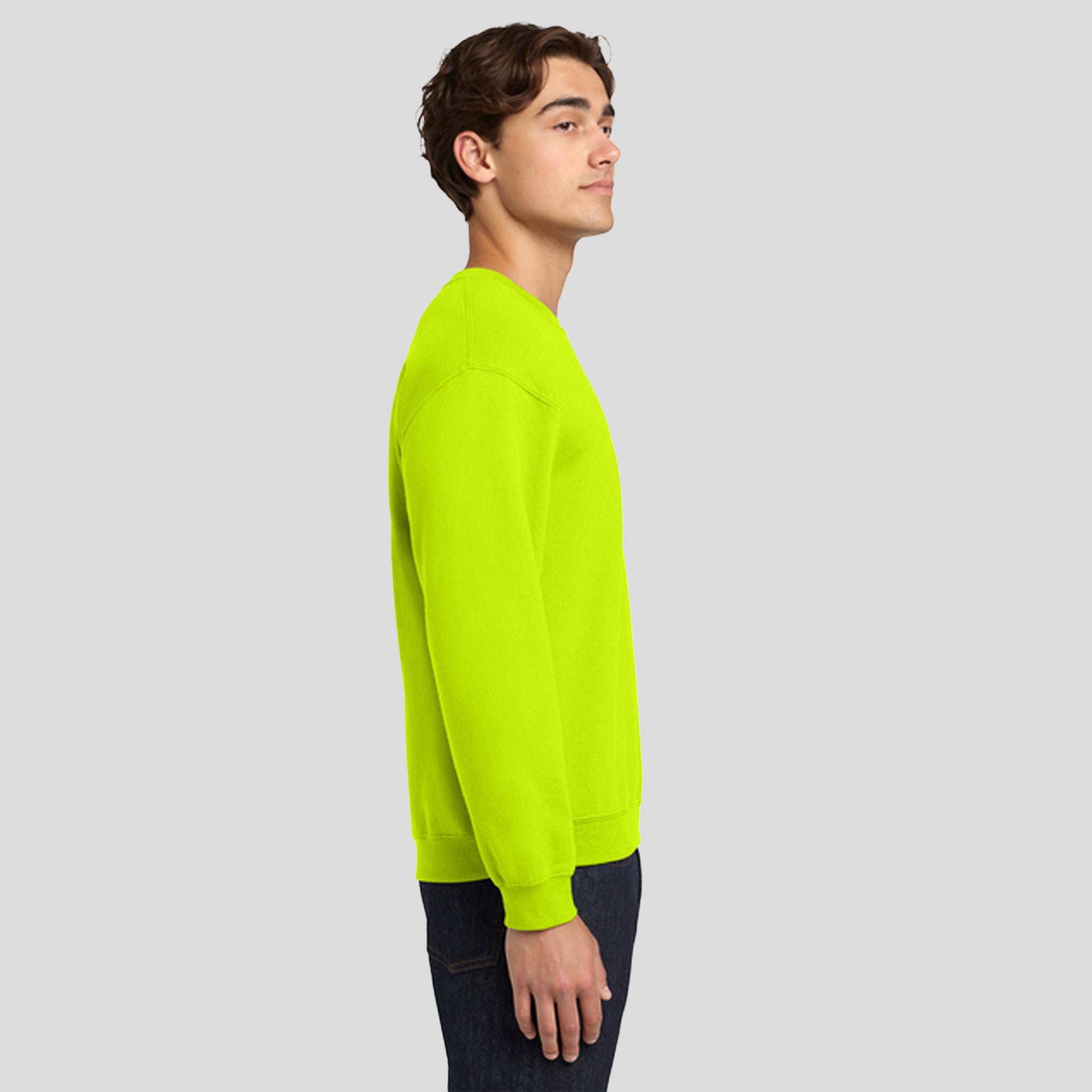 Heavy Blendβ’ Crewneck Sweatshirt | Safety Green