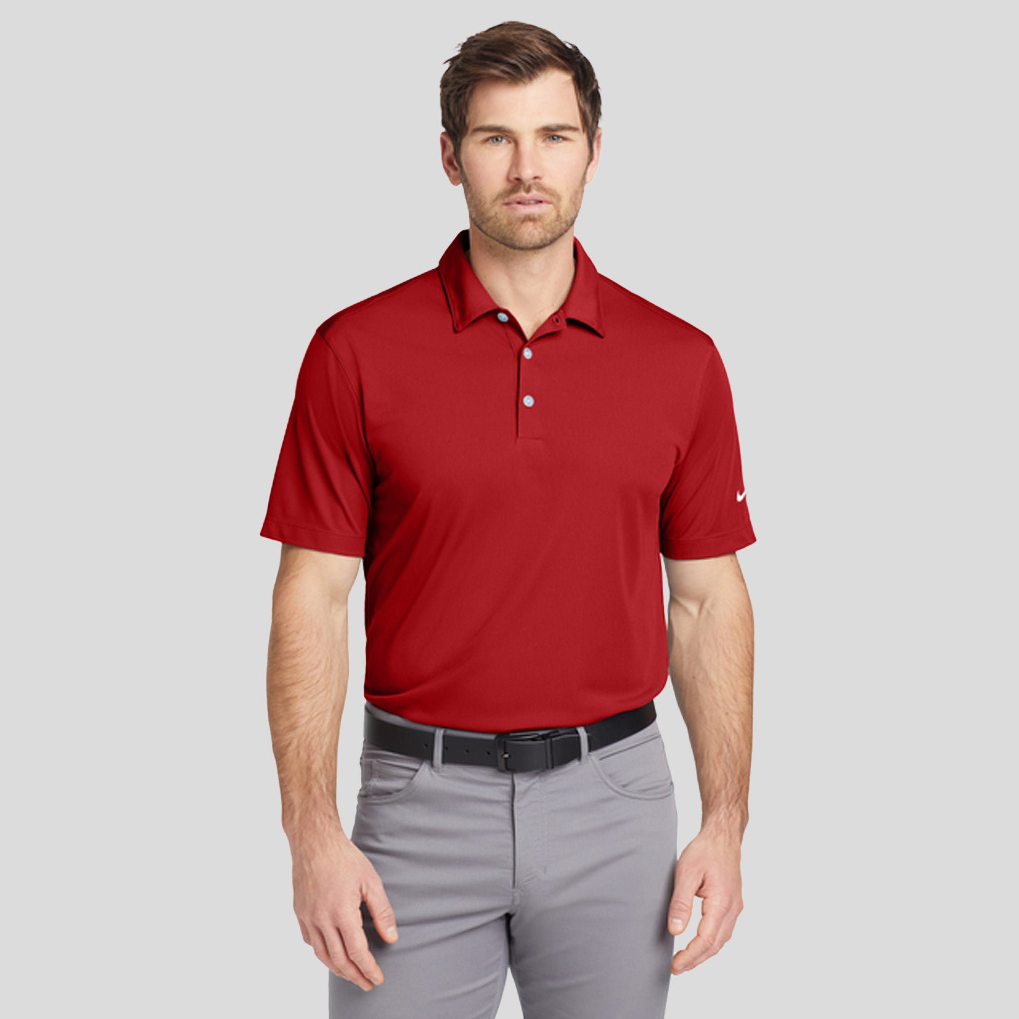 Dri-FIT Vertical Mesh Polo | University Red