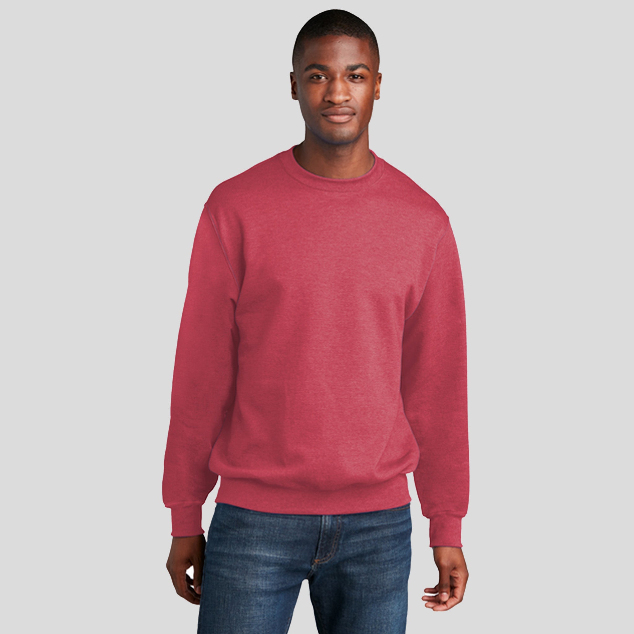 Core Fleece Crewneck Sweatshirt | Heather Red
