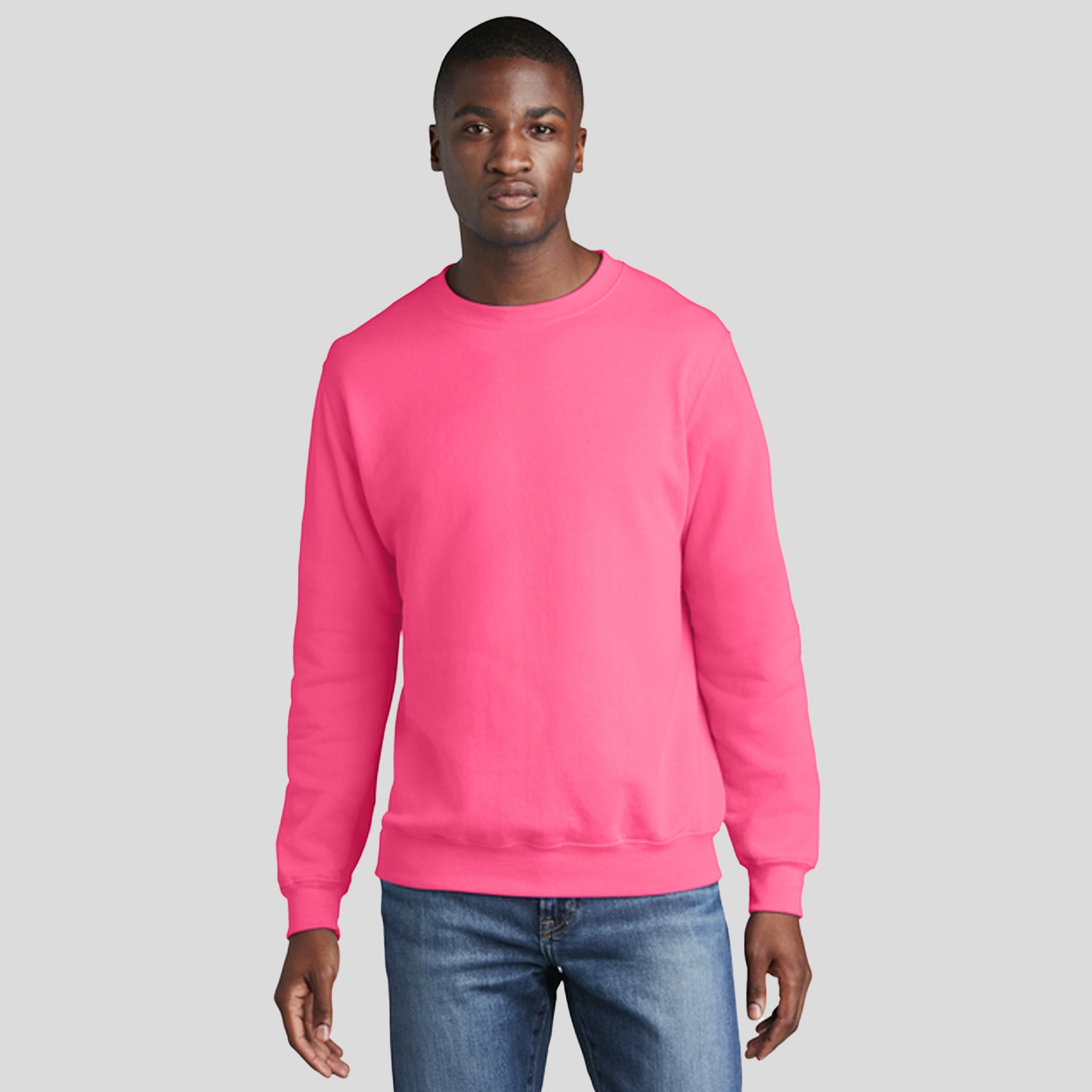 Core Fleece Crewneck Sweatshirt | Neon Pink