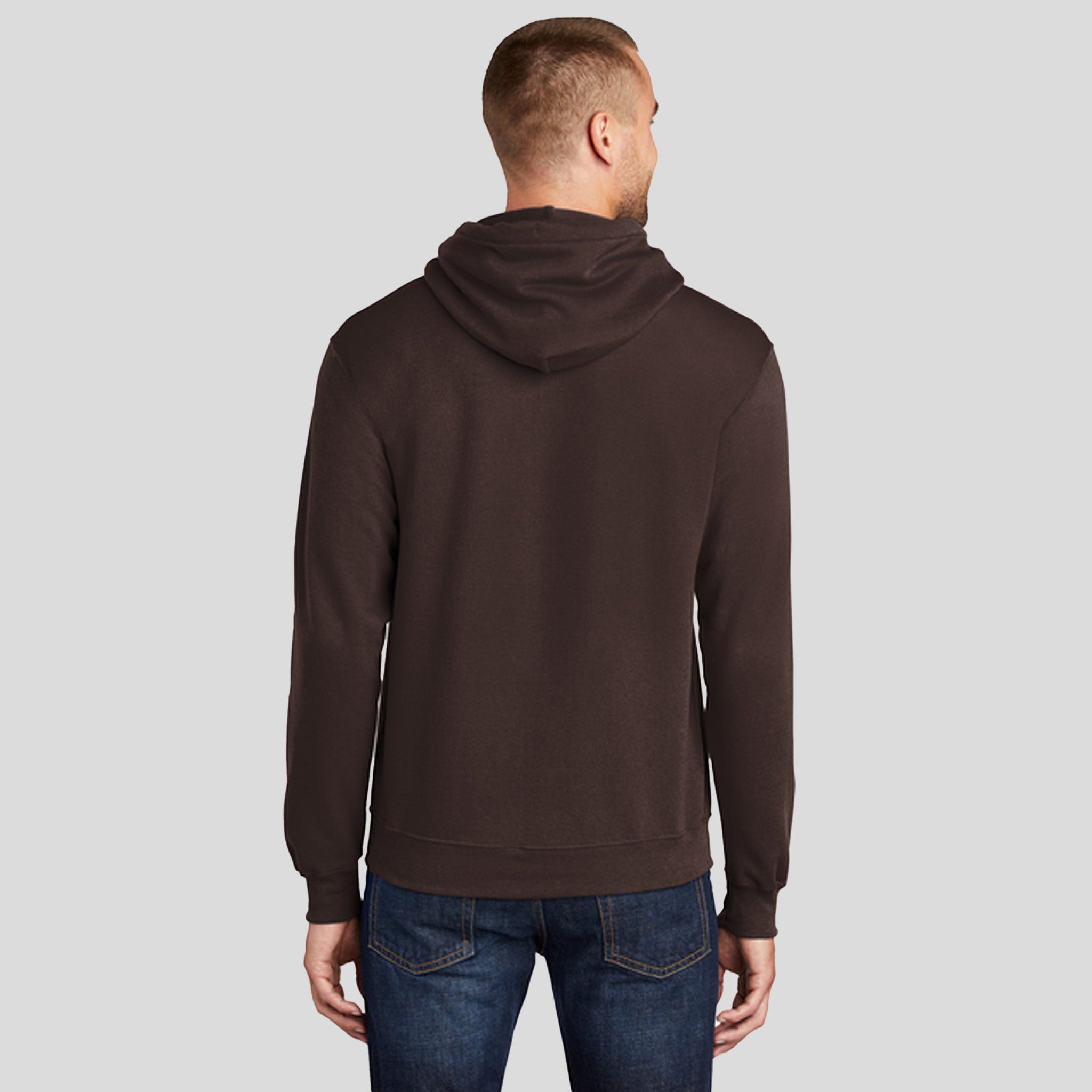 Core Fleece Pullover Hooded Sweatshirt | Dark Chocolate Brown
