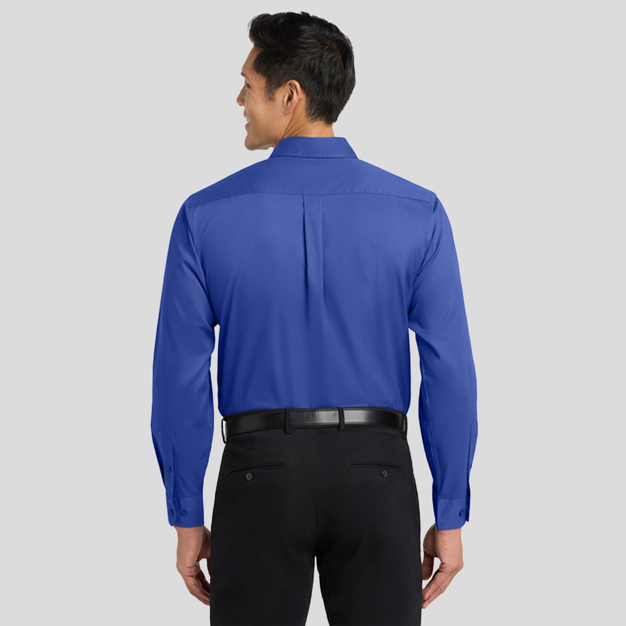 Long Sleeve Easy Care Shirt | Royal/Classic Navy