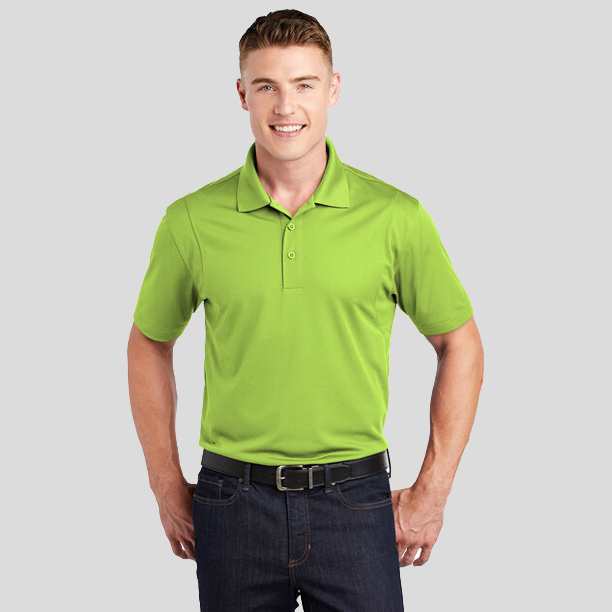 Micropique Sport-Wickยฎ Polo | Lime Shock