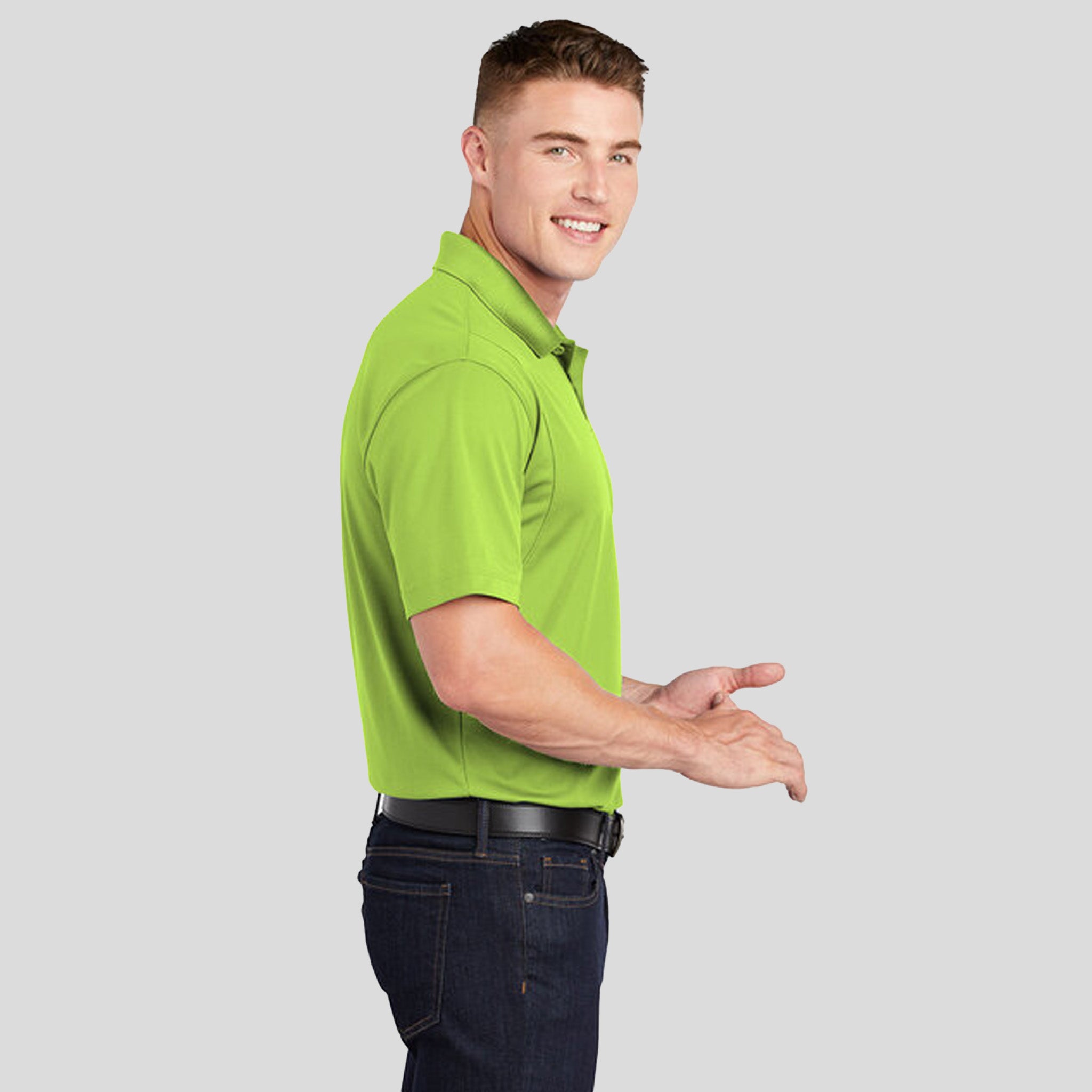 Micropique Sport-Wickยฎ Polo | Lime Shock