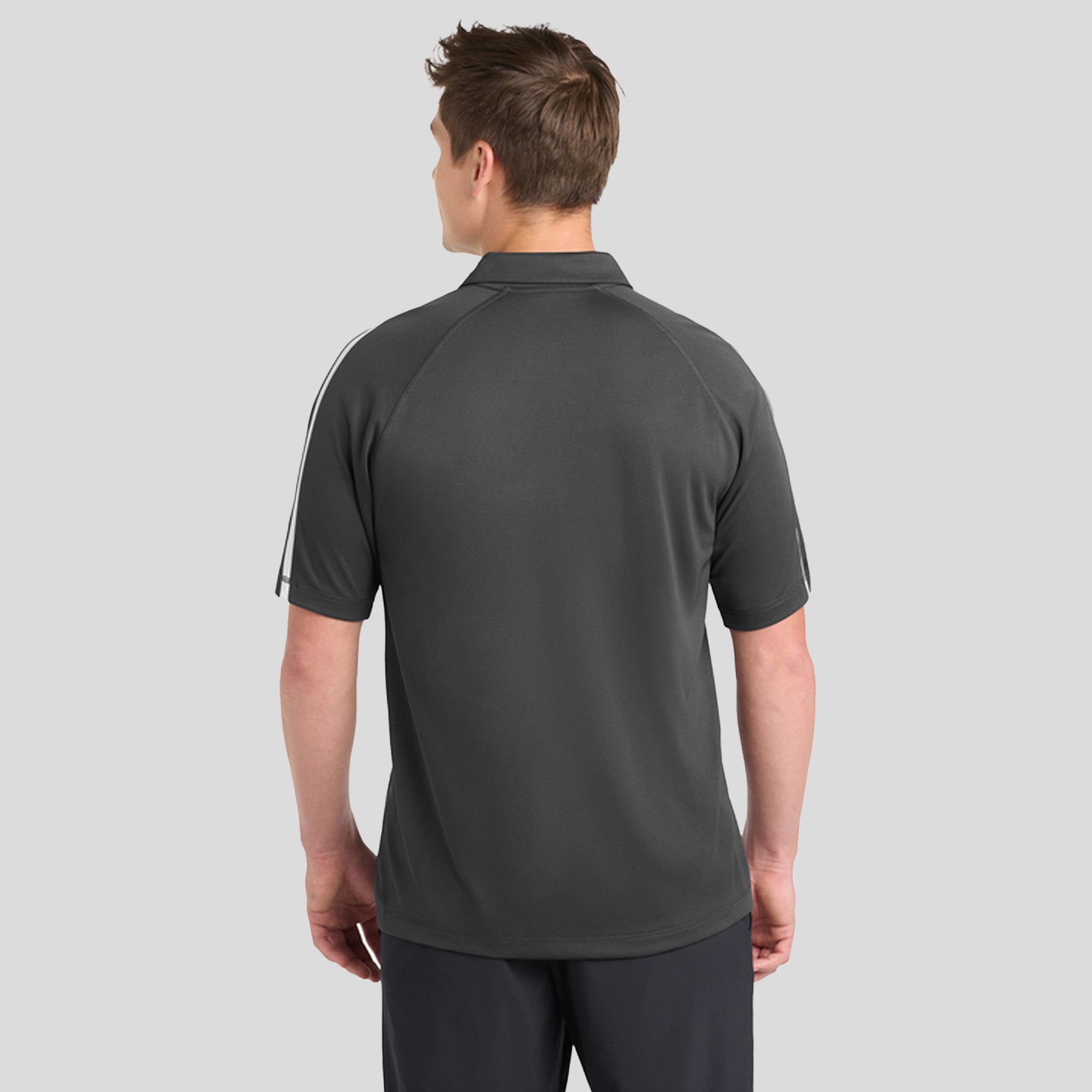 PosiChargeยฎ Micro-Mesh Colorblock Polo | Grey/White