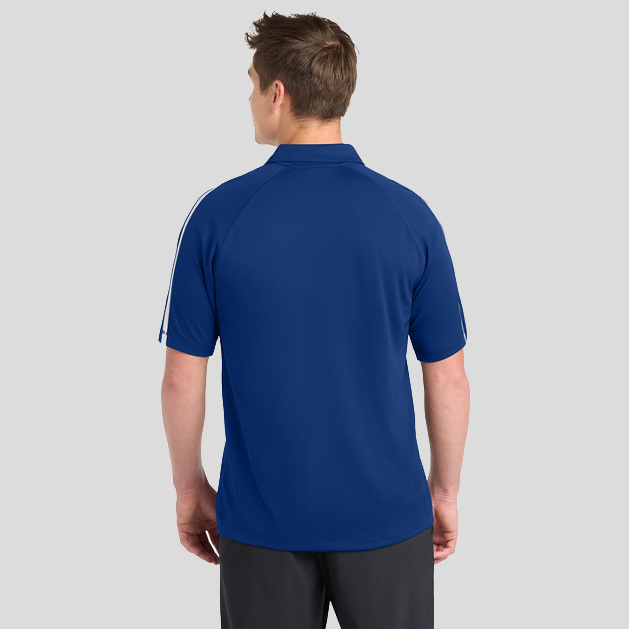 PosiChargeยฎ Micro-Mesh Colorblock Polo | Royal/White