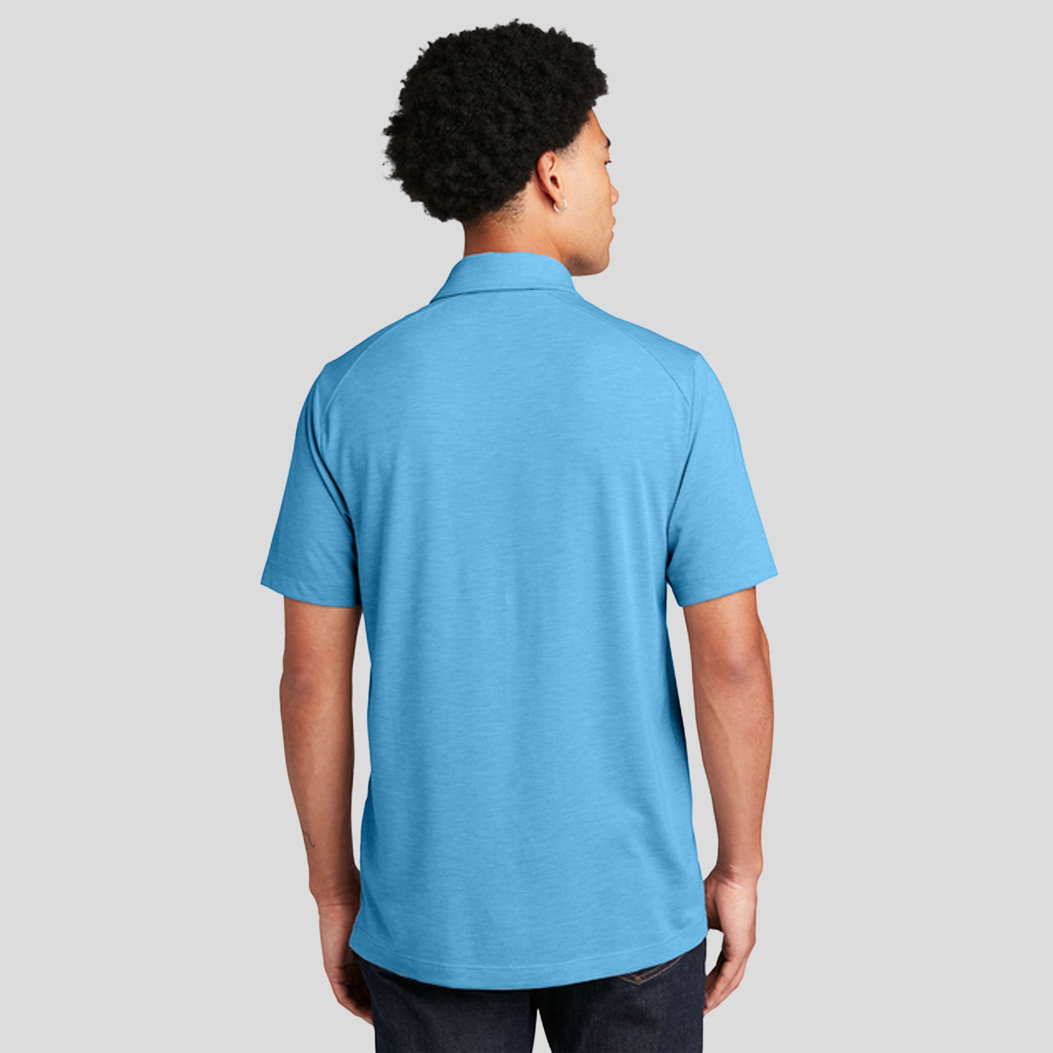 PosiCharge ® Tri-Blend Wicking Polo | Pond Blue Heather