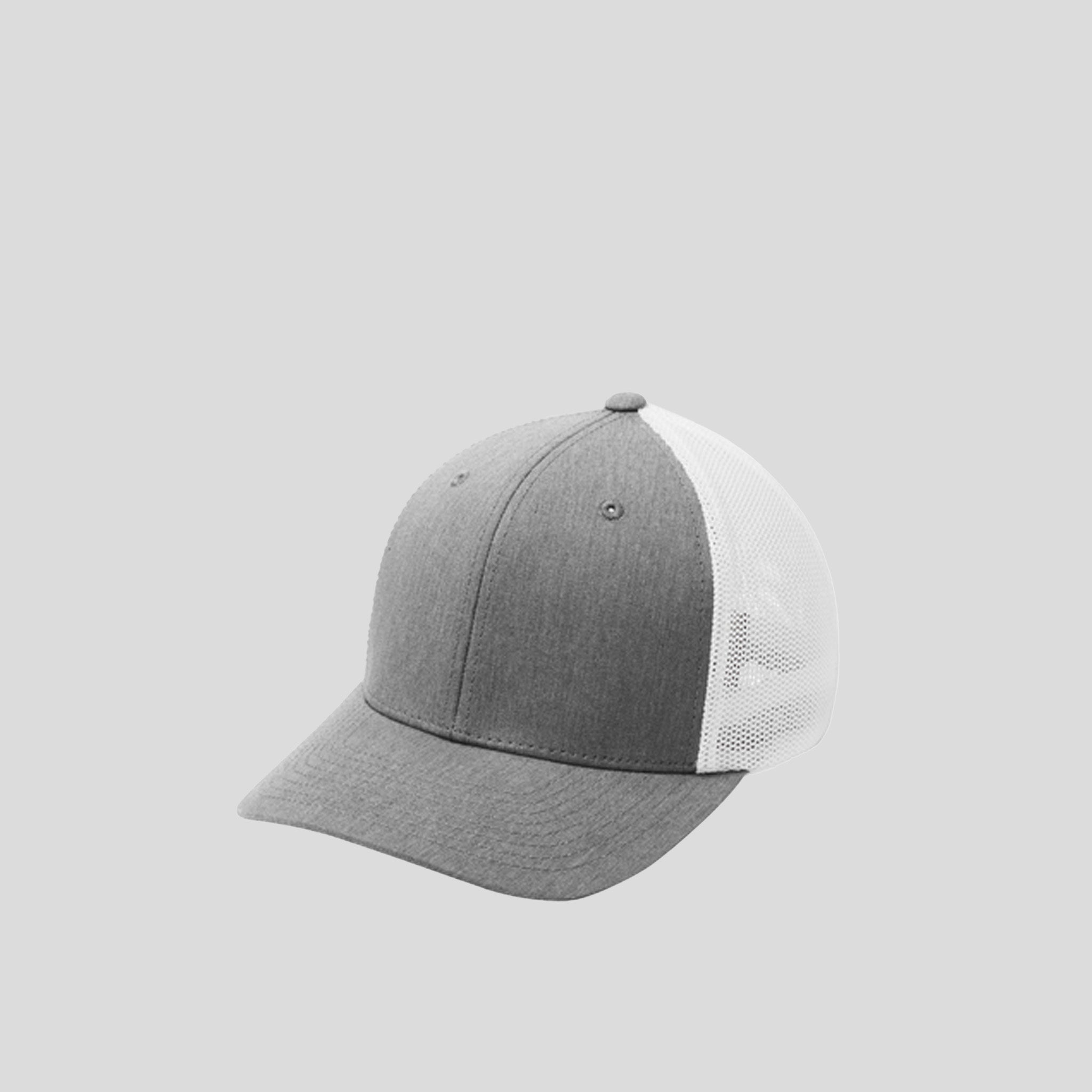 Flexfitยฎ Mesh Back Cap | Heather Grey/White