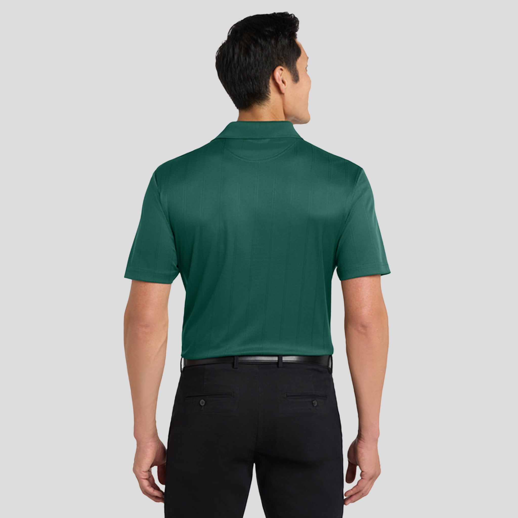 Performance Fine Jacquard Polo | Green Glen