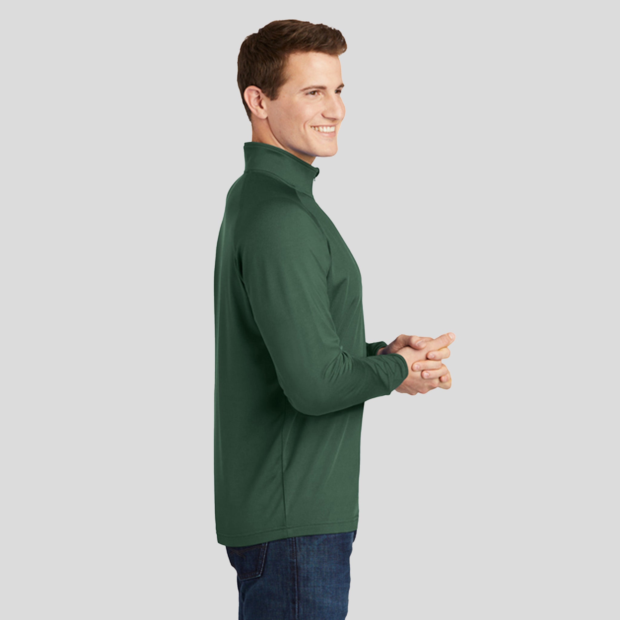 Sport-Wickยฎ Stretch 1/4-Zip Pullover | Forest Green