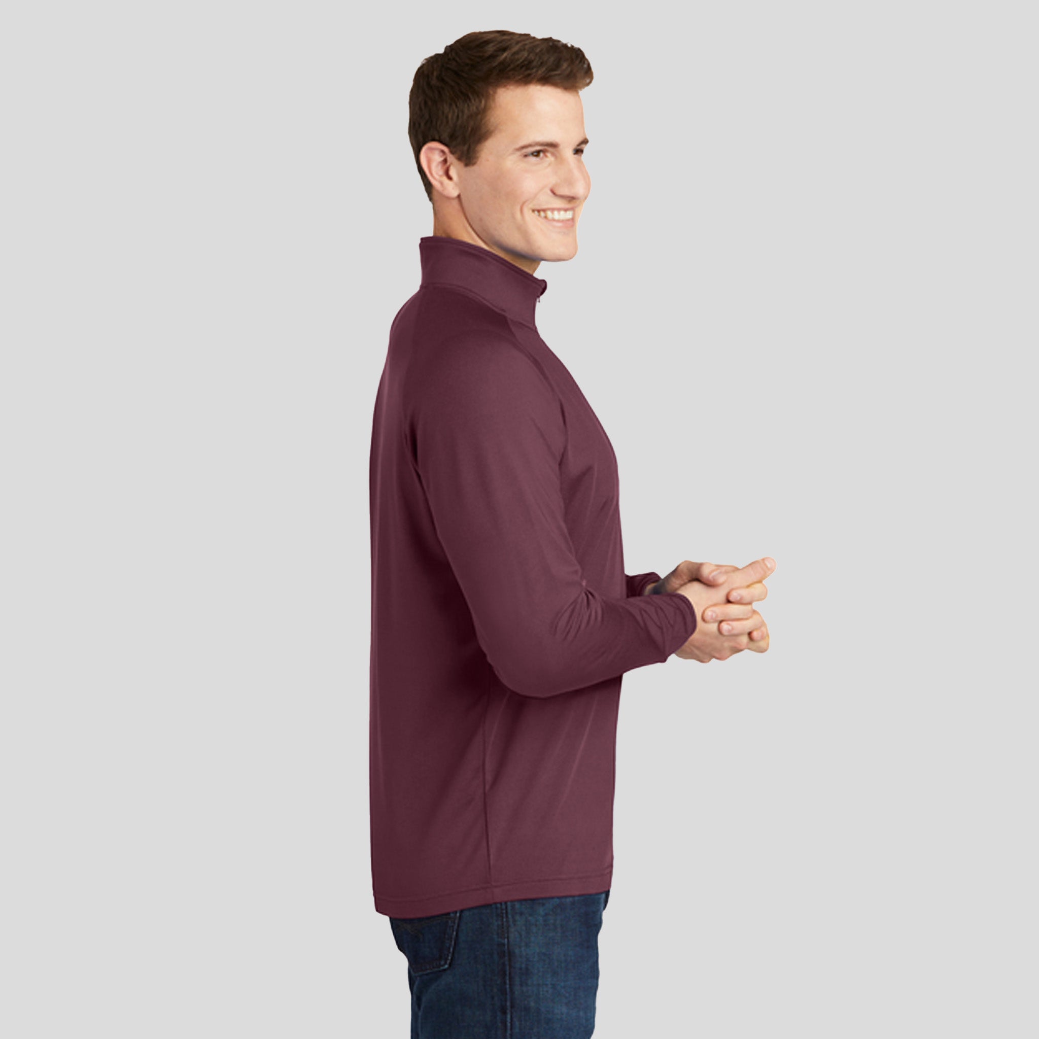 Sport-Wickยฎ Stretch 1/4-Zip Pullover | Maroon
