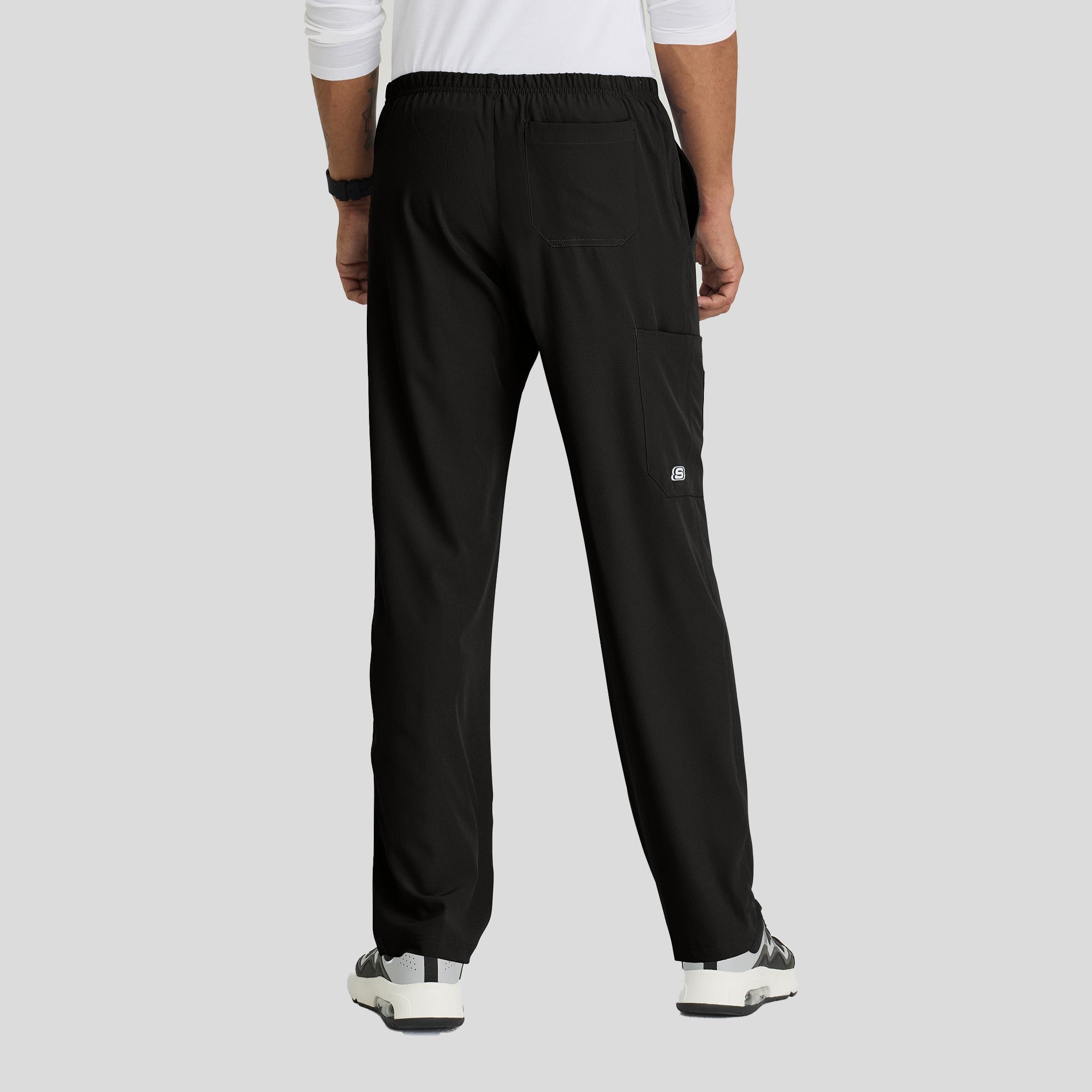 Men's Structure 4-Pockets Zip-Fly Scrub Pant | Black