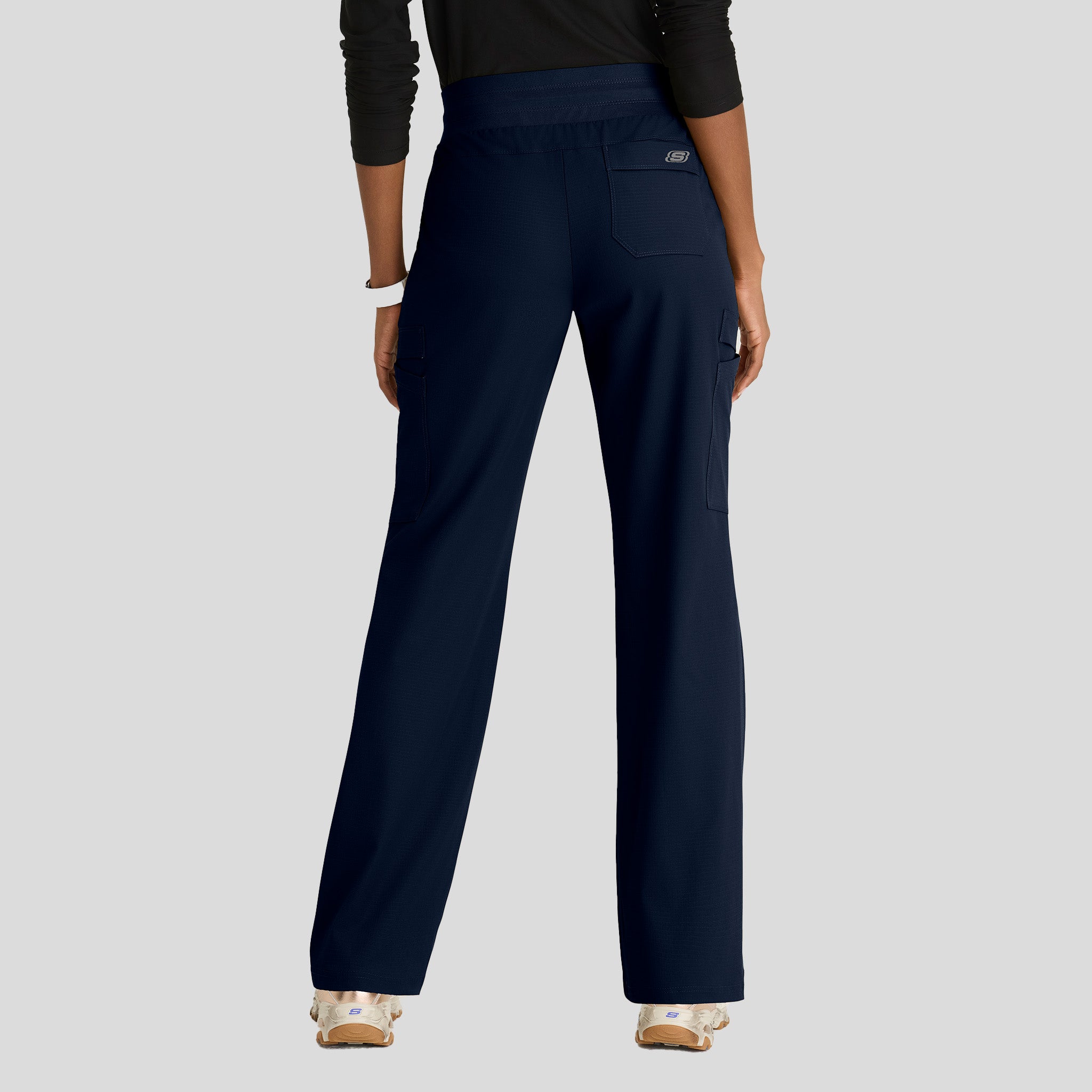 Explore 5-Pocket Knit Waistband Fit & Flare Pant  | Navy