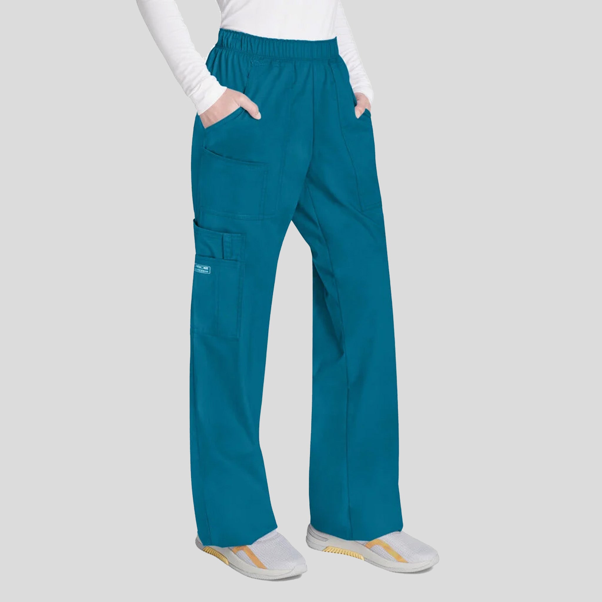 Elastic Waist Scrub Pant | Caribbean