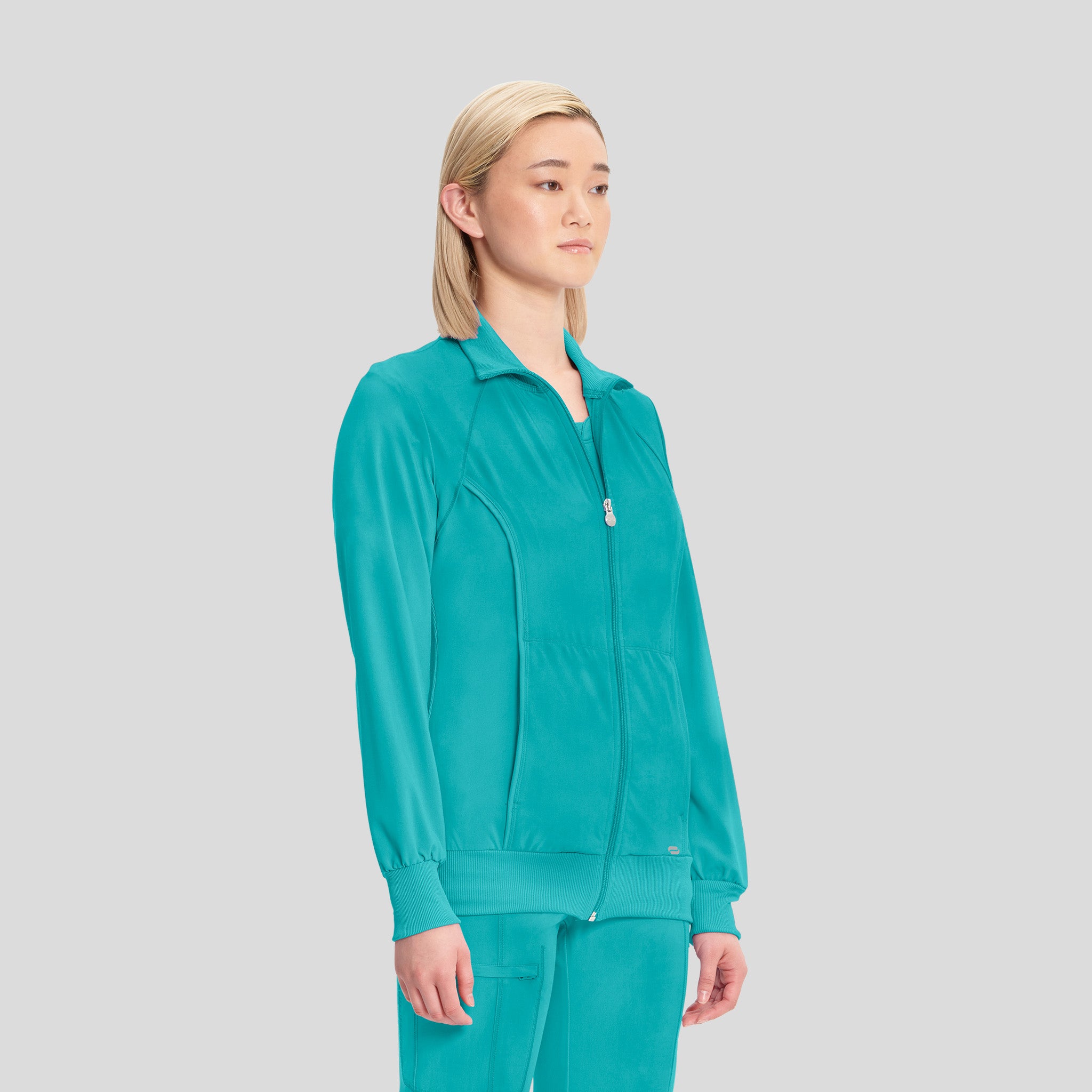 Women's Zip Front Warm-Up | Teal