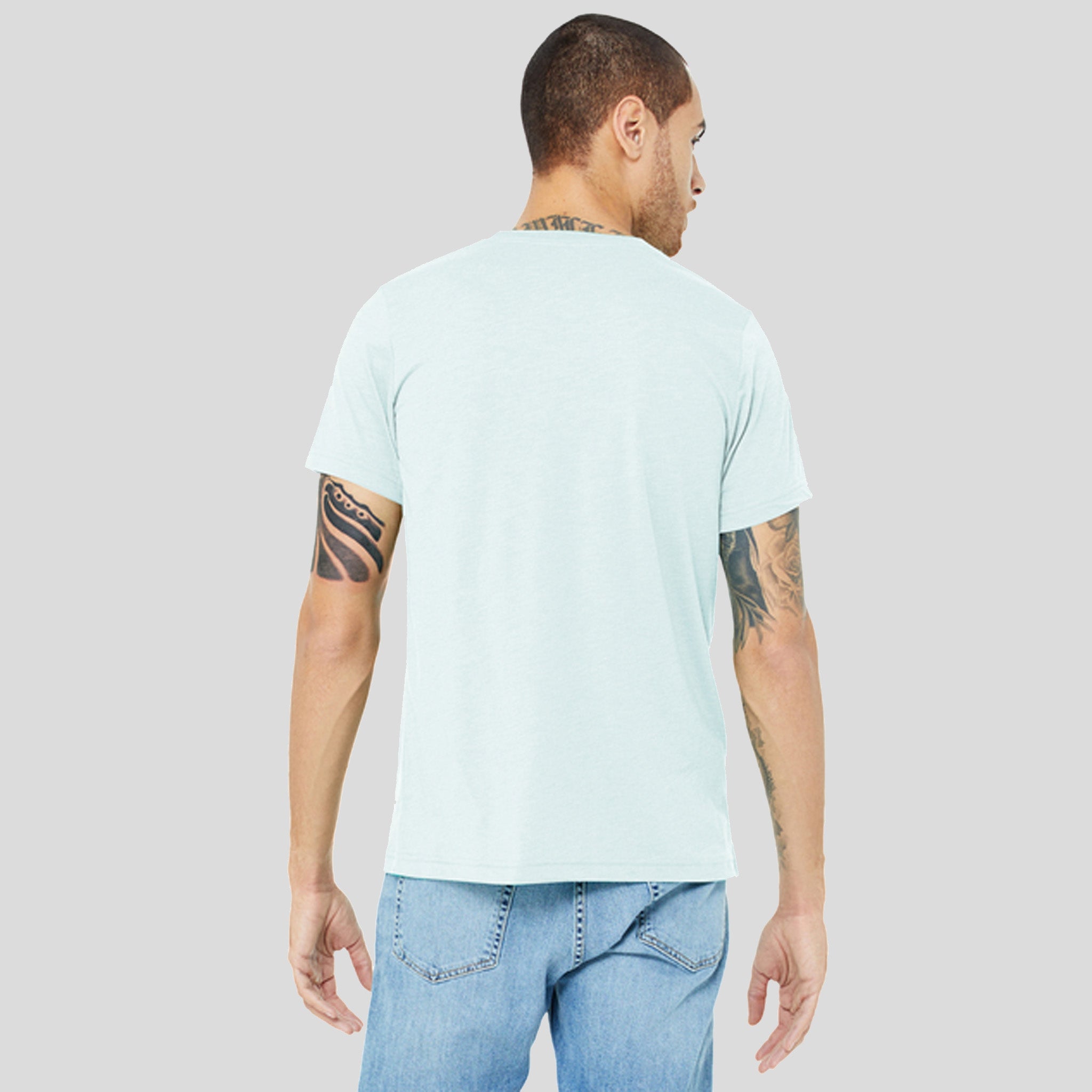 Unisex Triblend Short Sleeve Tee | Ice Blue Triblend