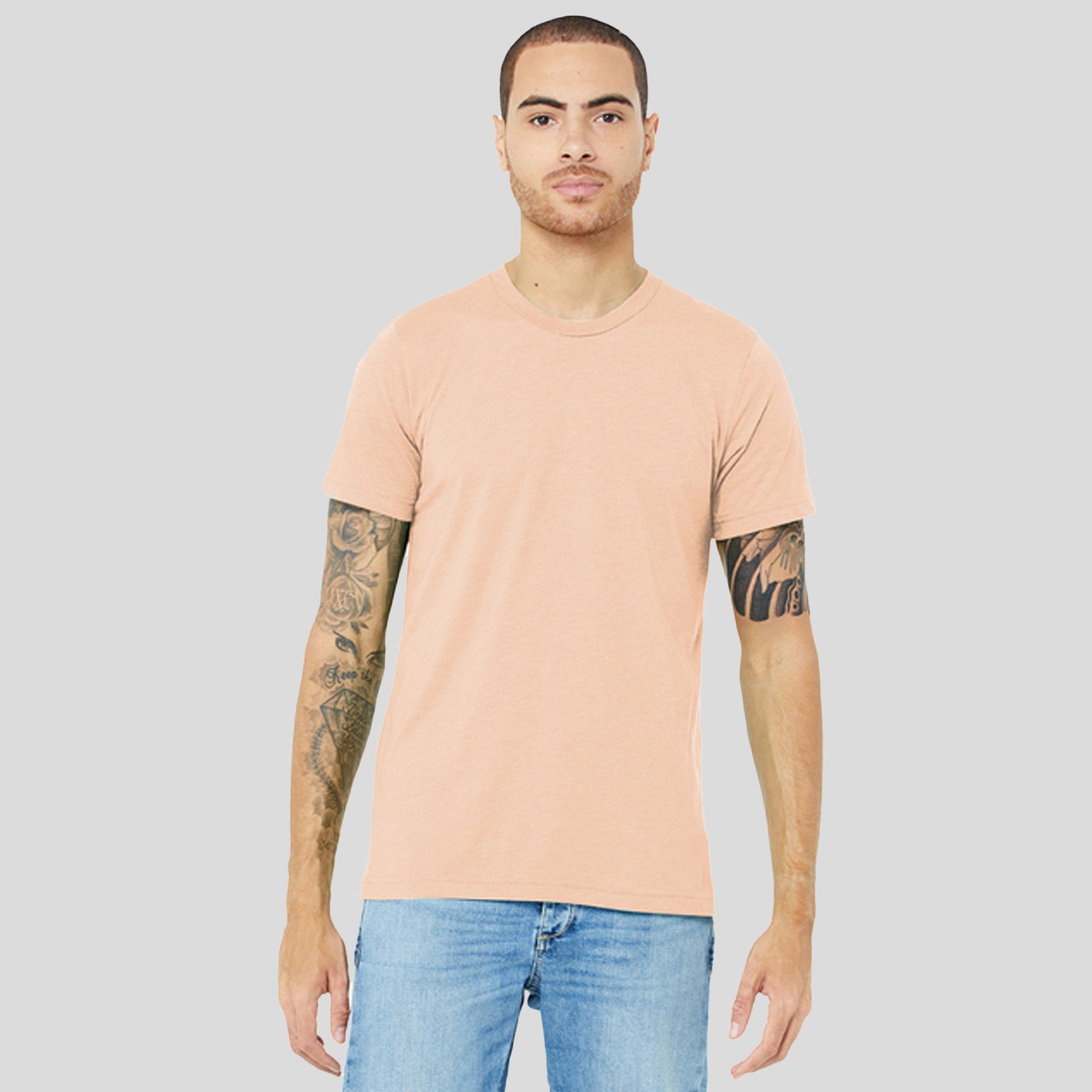 Unisex Triblend Short Sleeve Tee | Peach Triblend