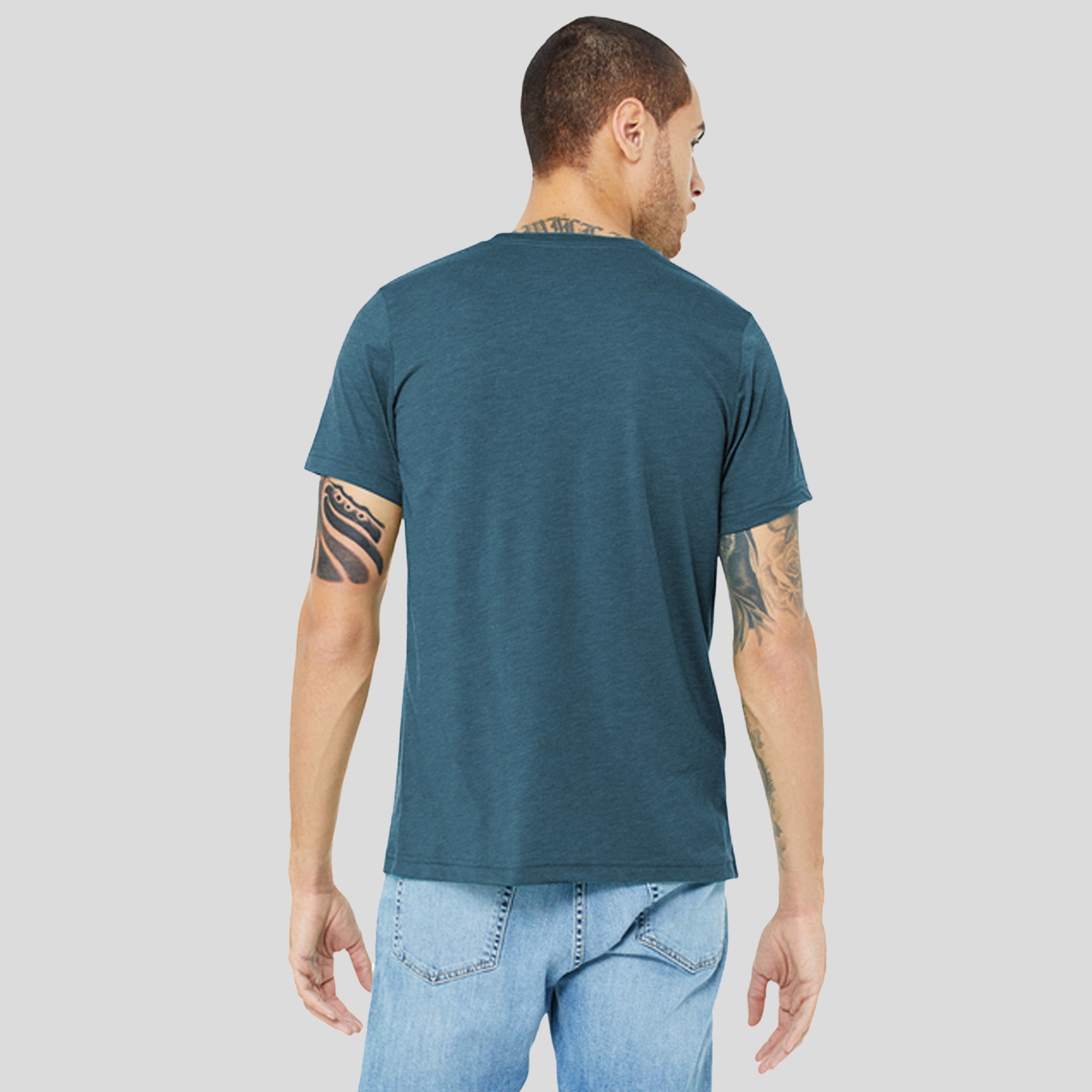 Unisex Triblend Short Sleeve Tee | Steel Blue Triblend